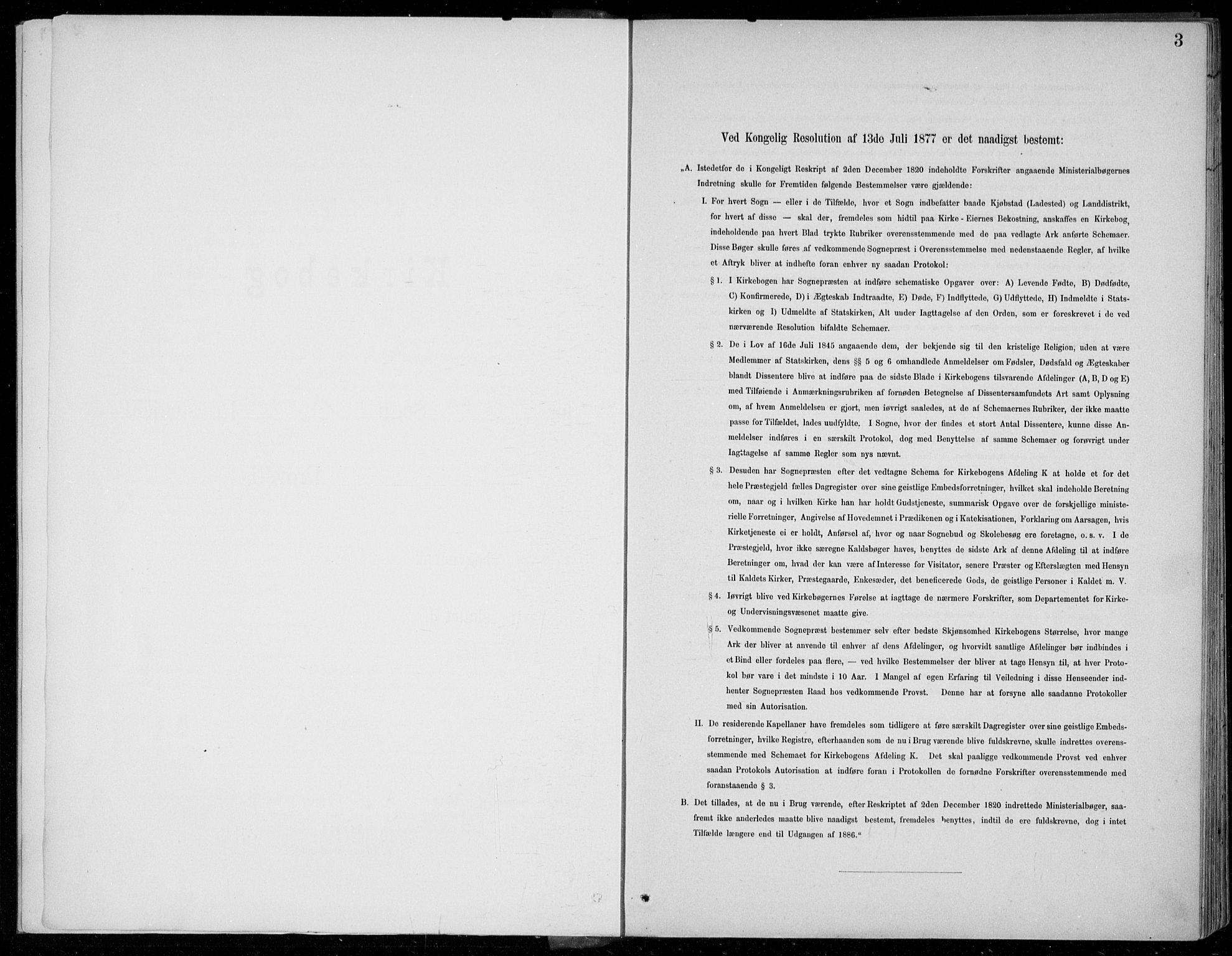 Voss sokneprestembete, SAB/A-79001/H/Haa: Parish register (official) no. C  1, 1887-1915, p. 3