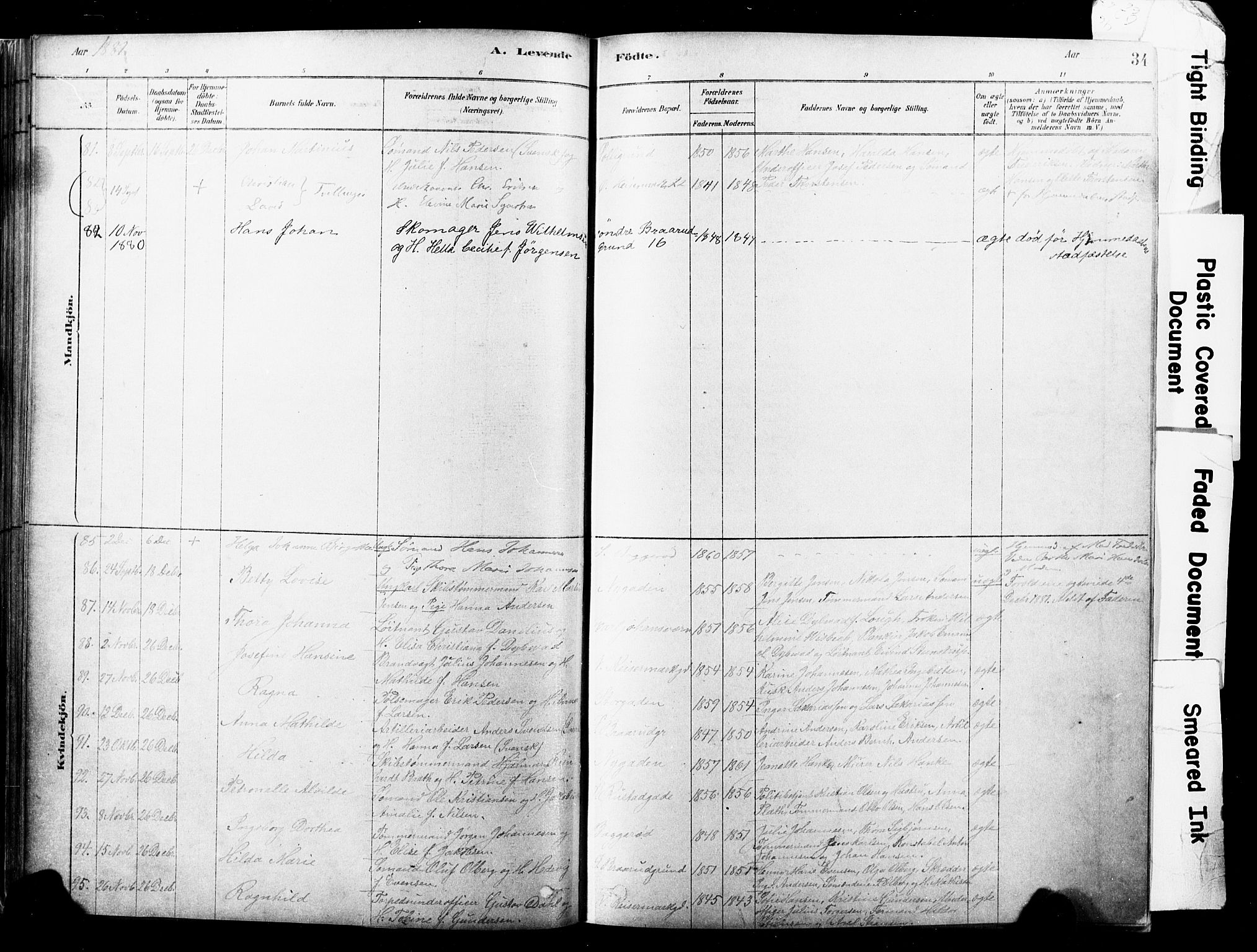 Horten kirkebøker, SAKO/A-348/F/Fa/L0003: Parish register (official) no. 3, 1878-1887, p. 34