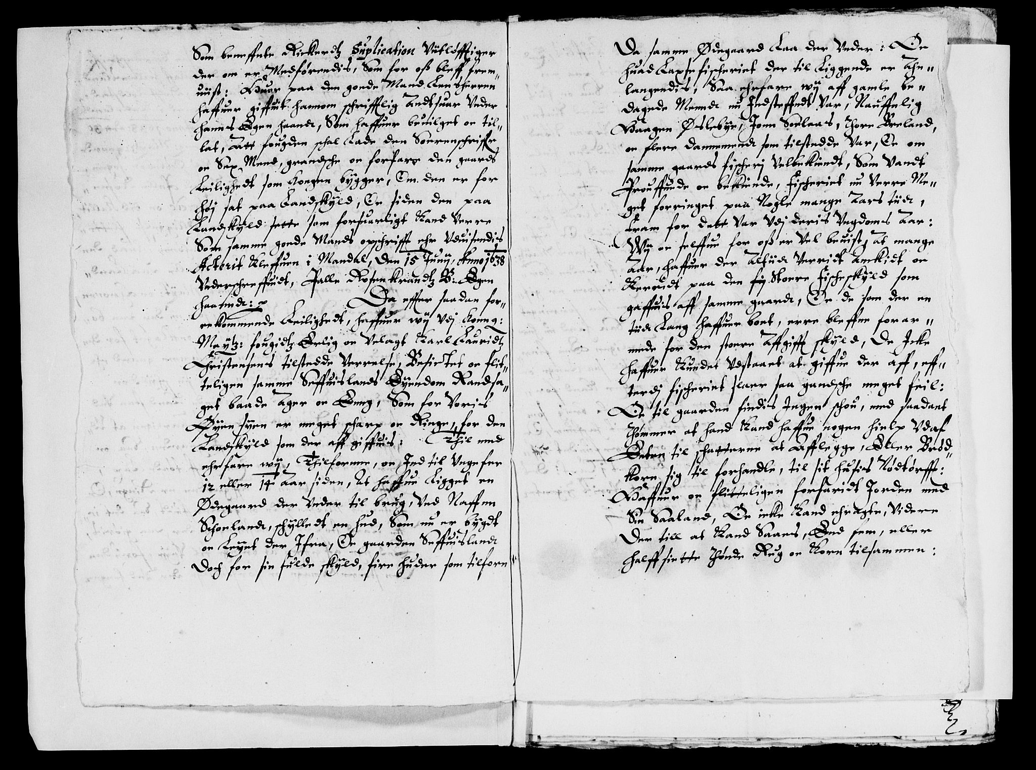Rentekammeret inntil 1814, Reviderte regnskaper, Lensregnskaper, AV/RA-EA-5023/R/Rb/Rbq/L0027: Nedenes len. Mandals len. Råbyggelag., 1637-1639
