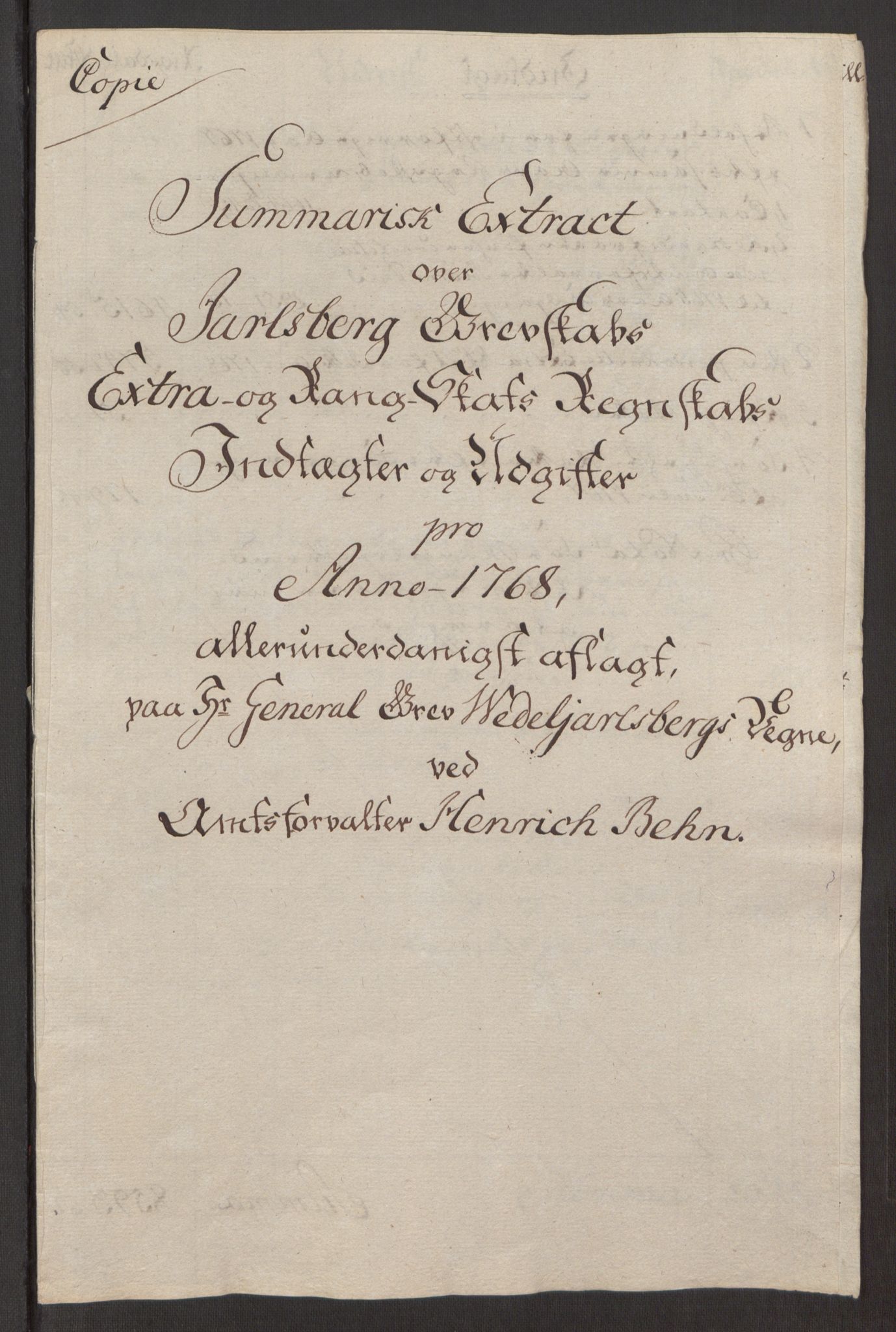 Rentekammeret inntil 1814, Reviderte regnskaper, Fogderegnskap, AV/RA-EA-4092/R32/L1960: Ekstraskatten Jarlsberg grevskap, 1762-1772, p. 150