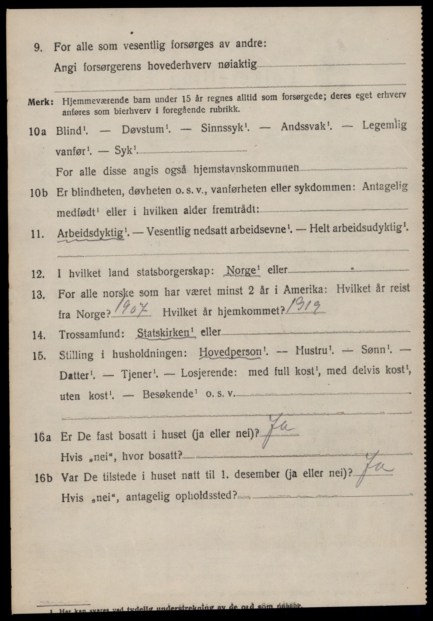 SAT, 1920 census for Ørskog, 1920, p. 3009