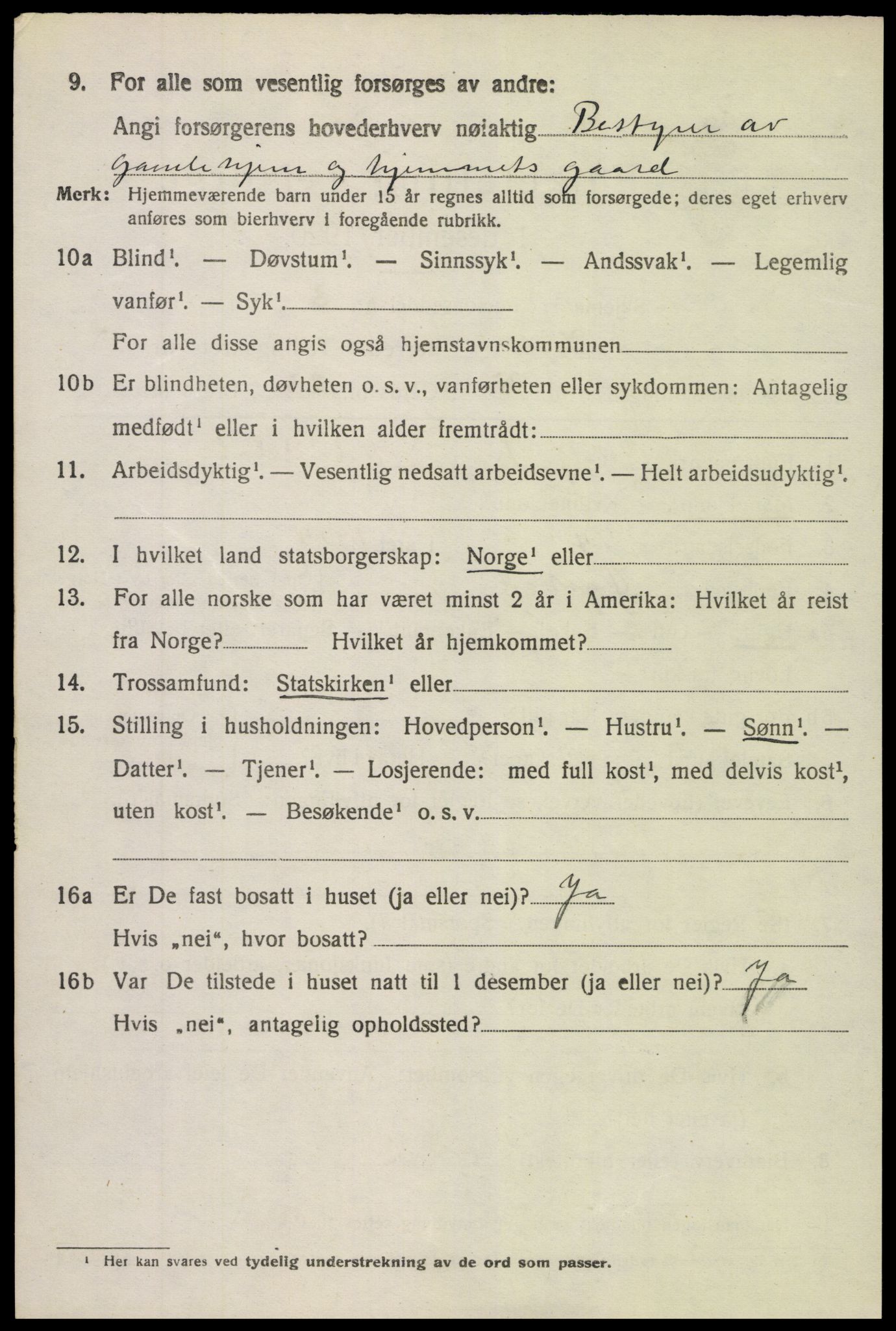 SAK, 1920 census for Holt, 1920, p. 3471