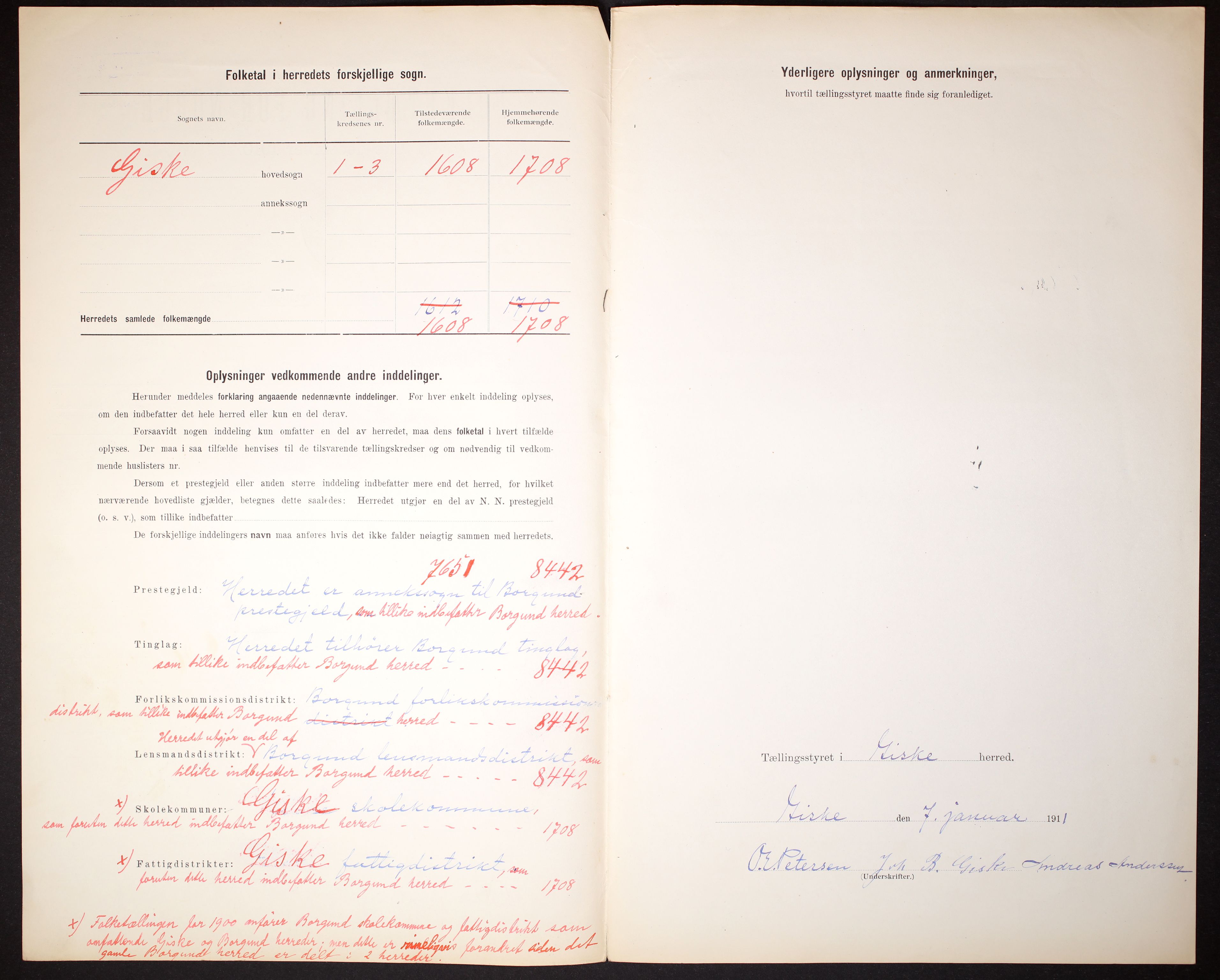 RA, 1910 census for Giske, 1910, p. 3