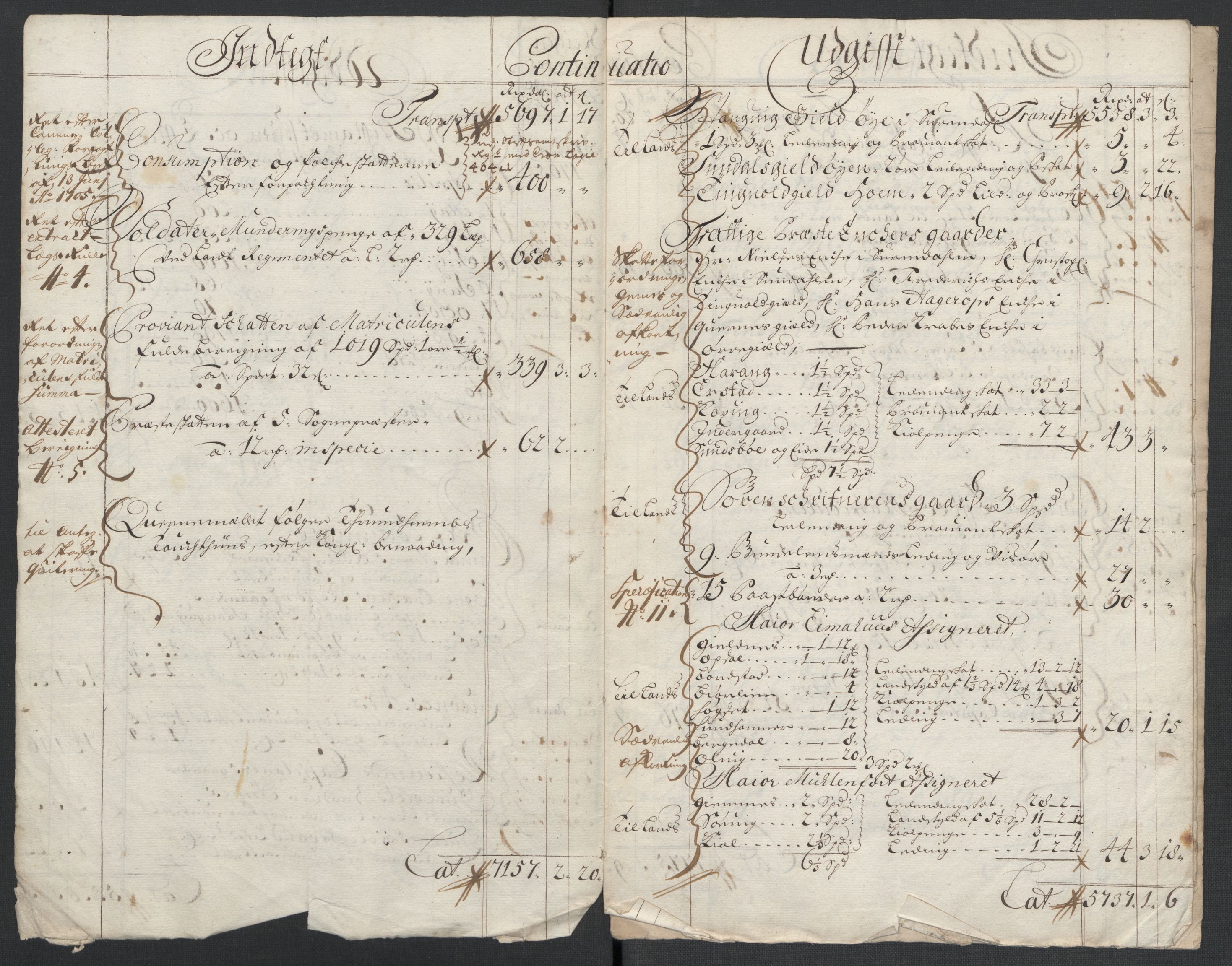 Rentekammeret inntil 1814, Reviderte regnskaper, Fogderegnskap, RA/EA-4092/R56/L3741: Fogderegnskap Nordmøre, 1705, p. 5