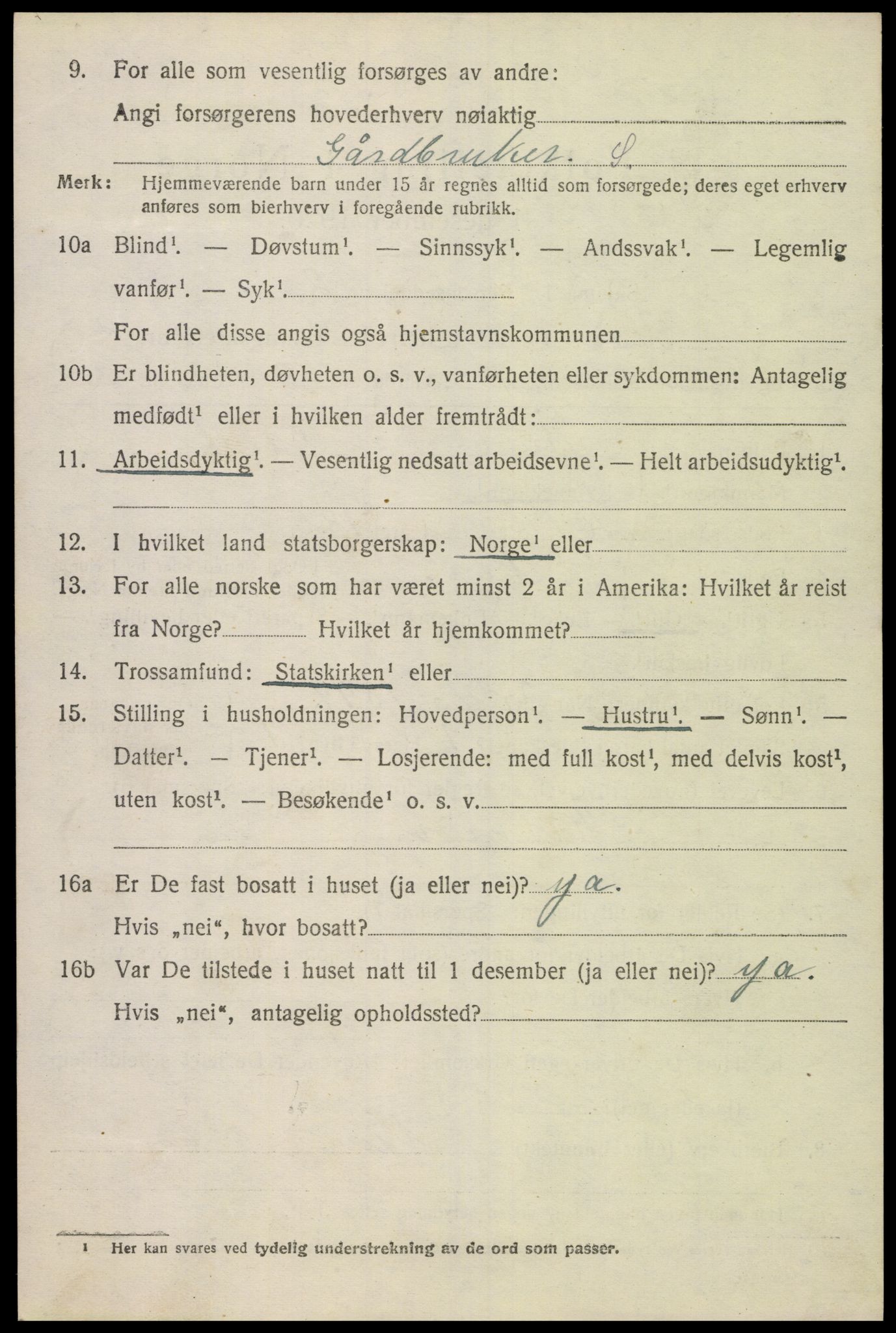 SAK, 1920 census for Konsmo, 1920, p. 987