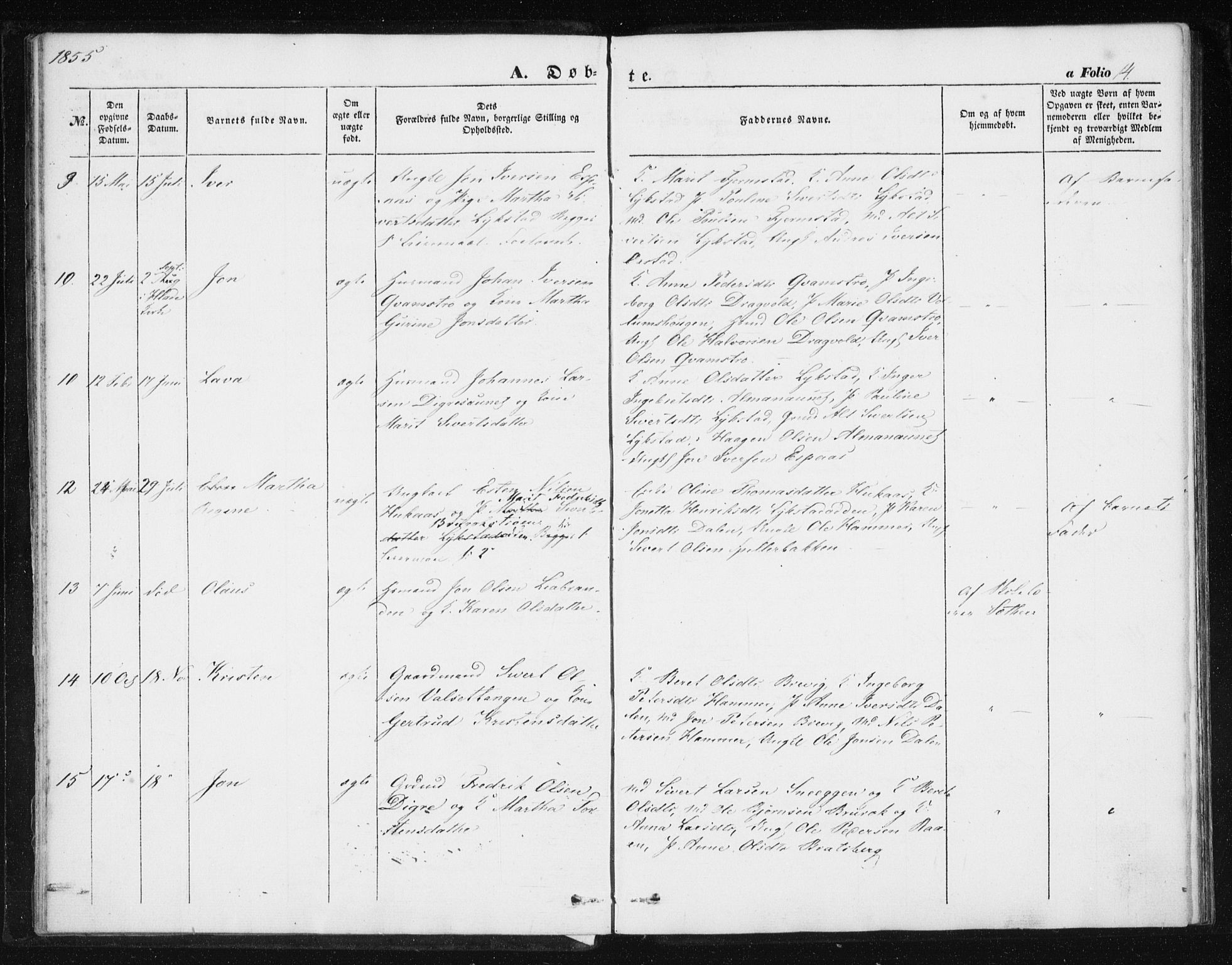 Ministerialprotokoller, klokkerbøker og fødselsregistre - Sør-Trøndelag, SAT/A-1456/608/L0332: Parish register (official) no. 608A01, 1848-1861, p. 14