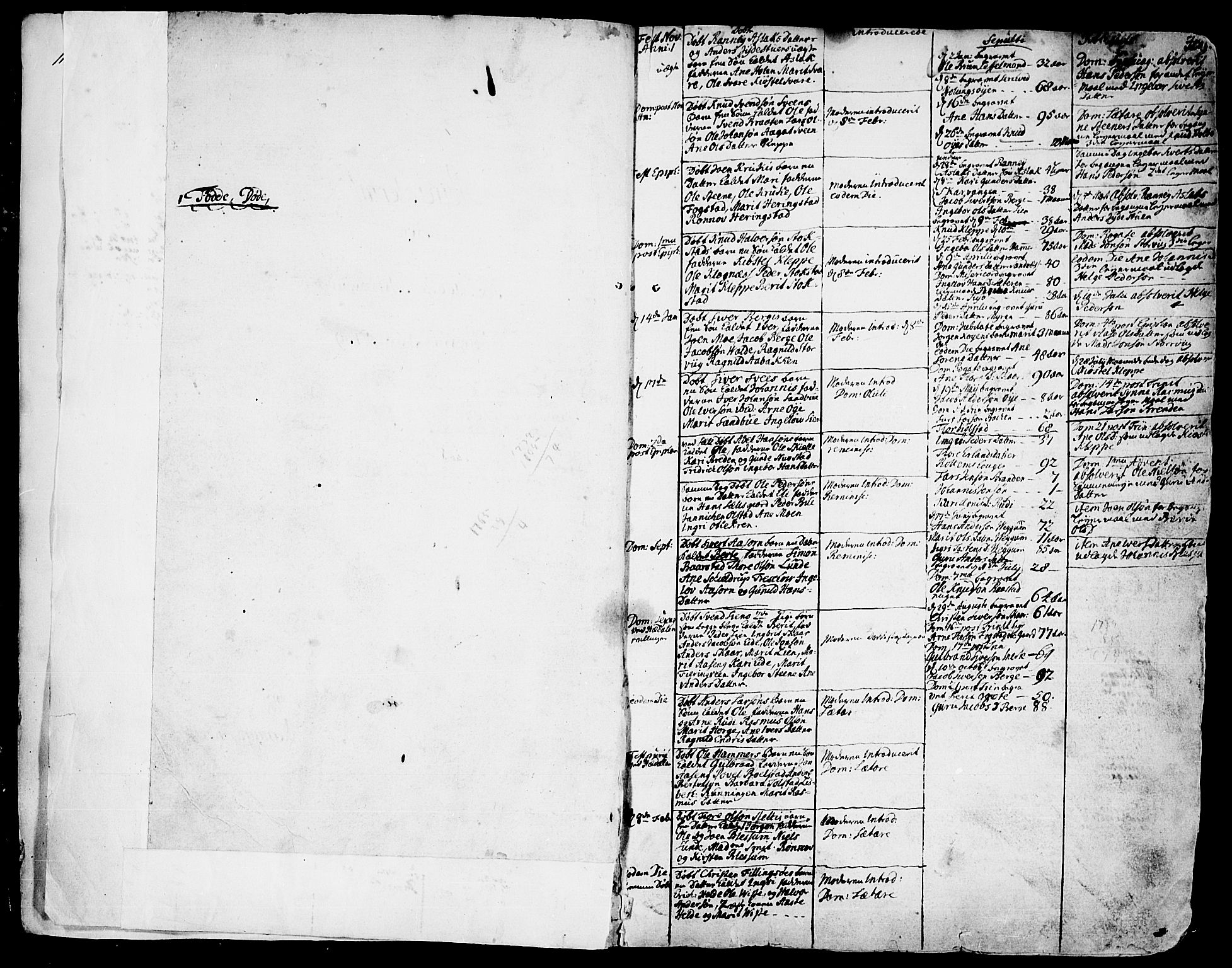 Vågå prestekontor, SAH/PREST-076/H/Ha/Haa/L0001: Parish register (official) no. 1, 1739-1810, p. 1