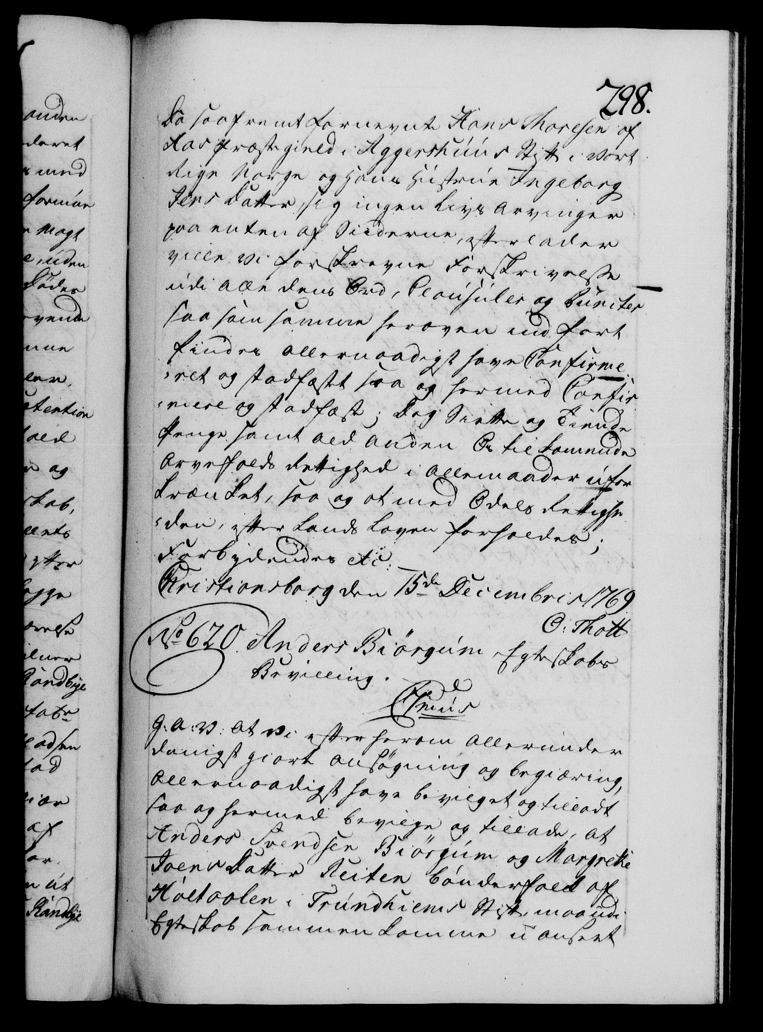 Danske Kanselli 1572-1799, RA/EA-3023/F/Fc/Fca/Fcaa/L0044: Norske registre, 1769-1771, p. 298a