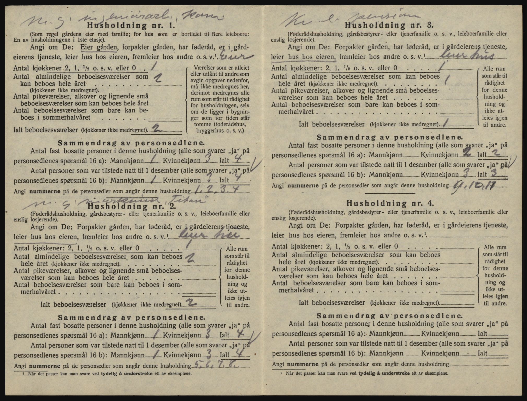 SAO, 1920 census for Glemmen, 1920, p. 1078