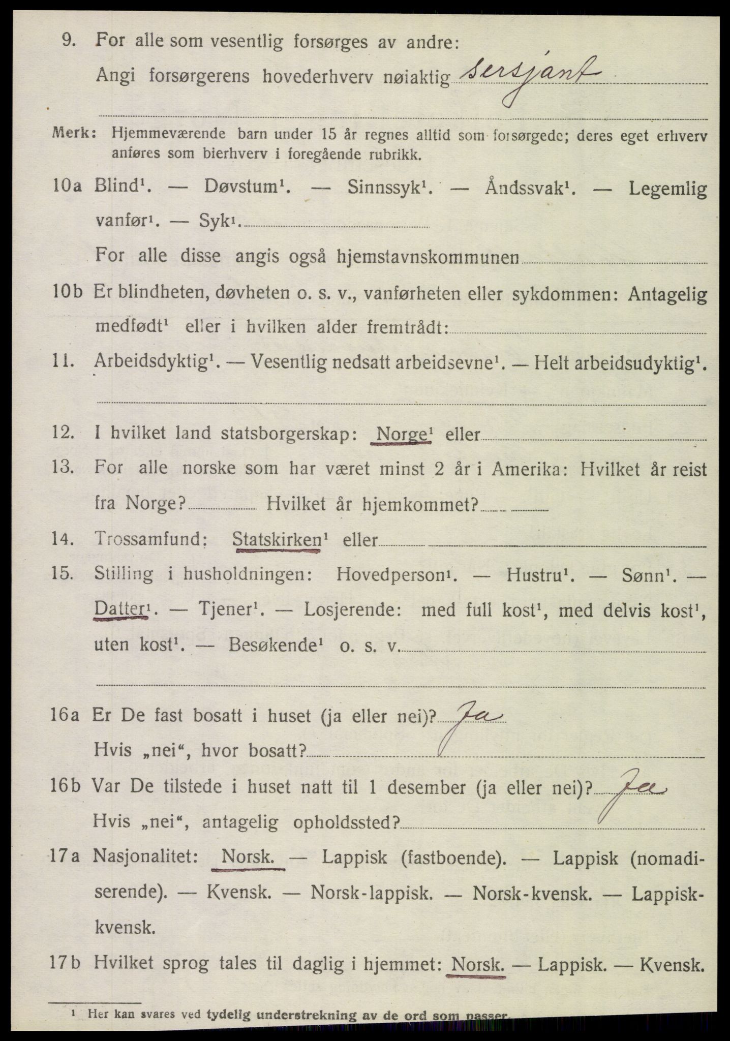 SAT, 1920 census for Hattfjelldal, 1920, p. 2889