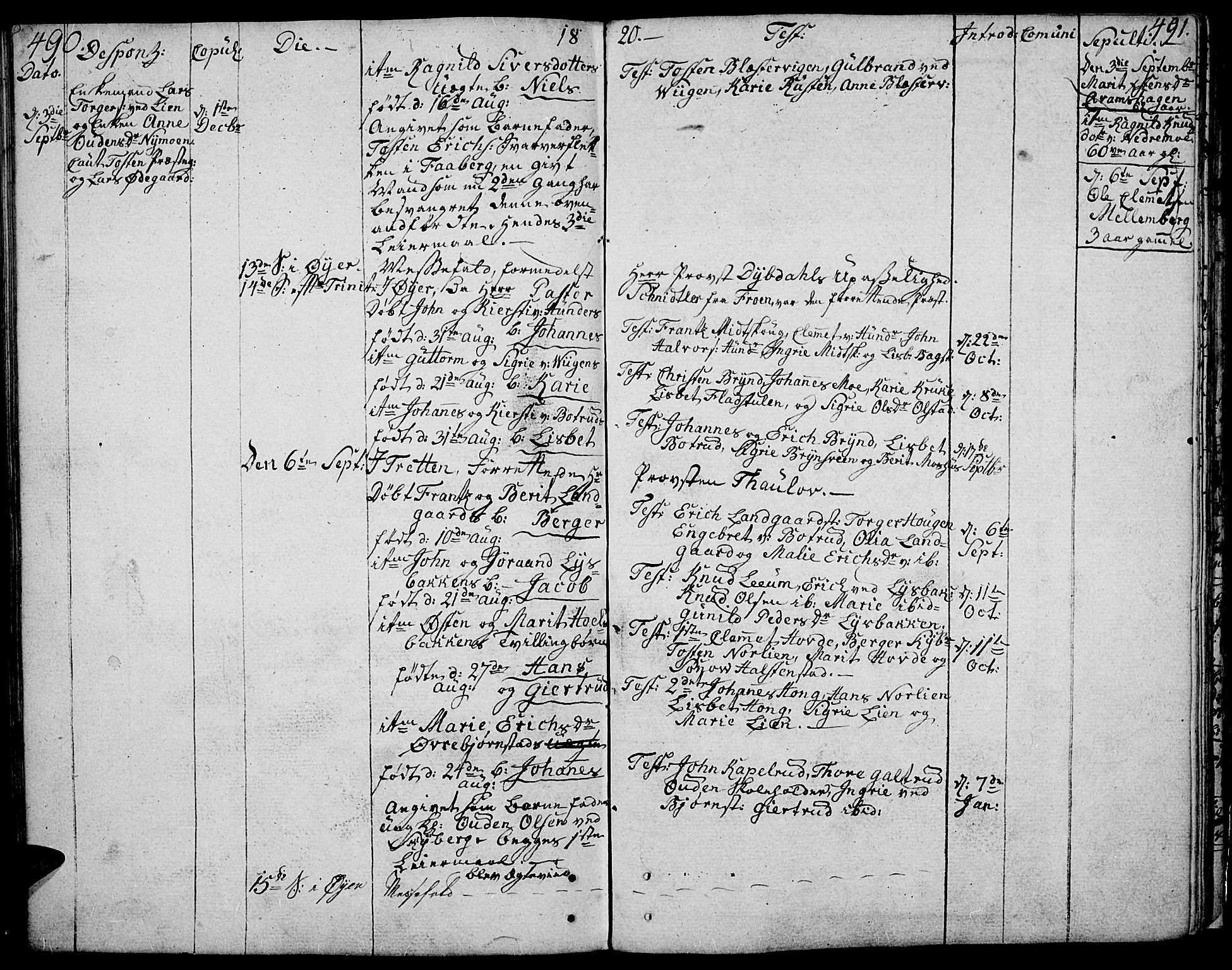 Øyer prestekontor, SAH/PREST-084/H/Ha/Haa/L0003: Parish register (official) no. 3, 1784-1824, p. 490-491