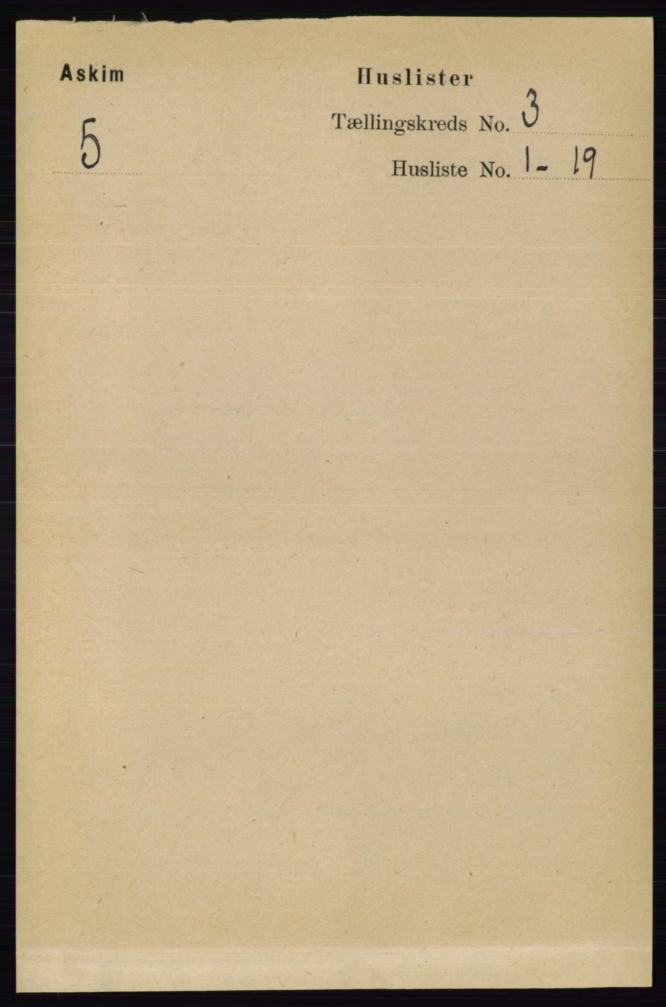 RA, 1891 census for 0124 Askim, 1891, p. 344