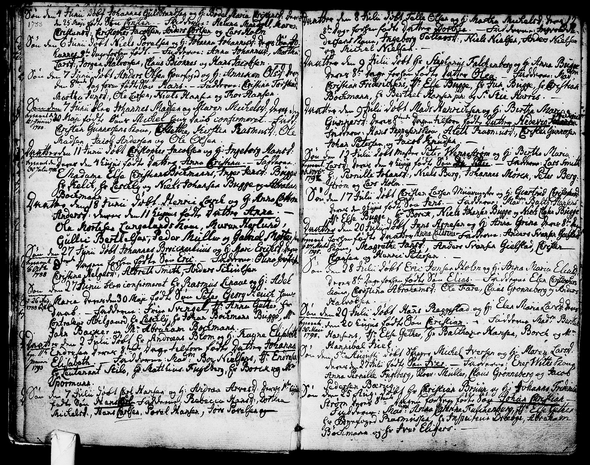 Larvik kirkebøker, SAKO/A-352/G/Ga/L0001: Parish register (copy) no. I 1, 1785-1807, p. 12