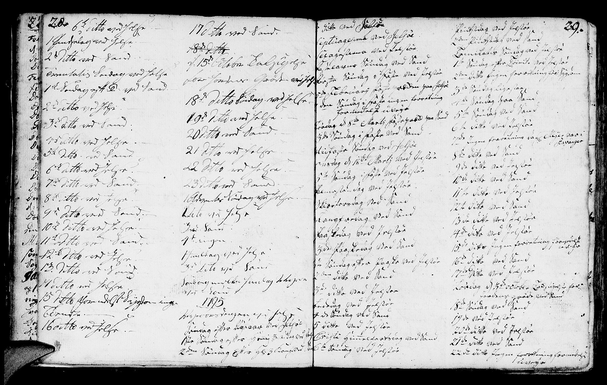 Jelsa sokneprestkontor, SAST/A-101842/01/IV: Parish register (official) no. A 3, 1768-1796, p. 28-29