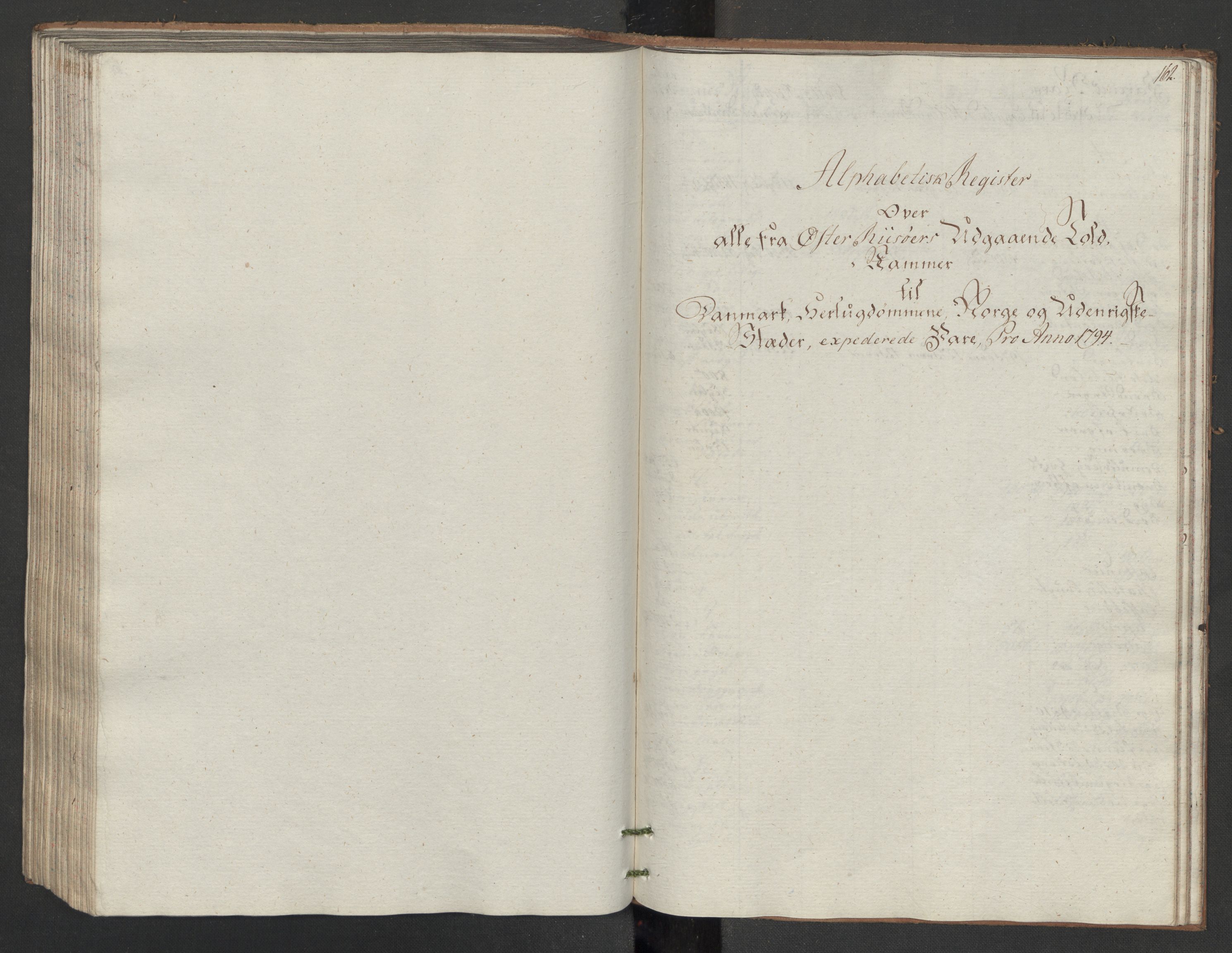 Generaltollkammeret, tollregnskaper, AV/RA-EA-5490/R14/L0117/0001: Tollregnskaper Øster-Risør / Utgående tollbok, 1794, p. 161b-162a