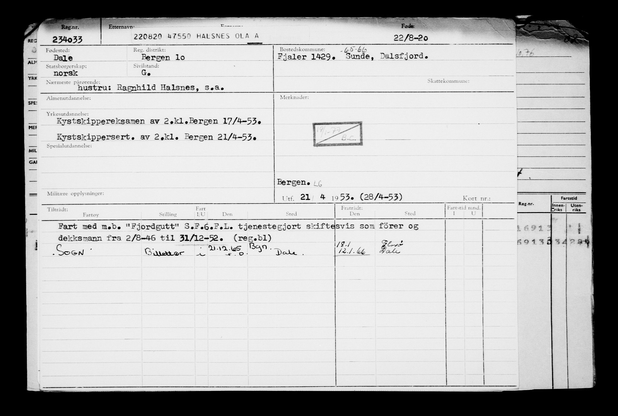 Direktoratet for sjømenn, AV/RA-S-3545/G/Gb/L0184: Hovedkort, 1920, p. 513