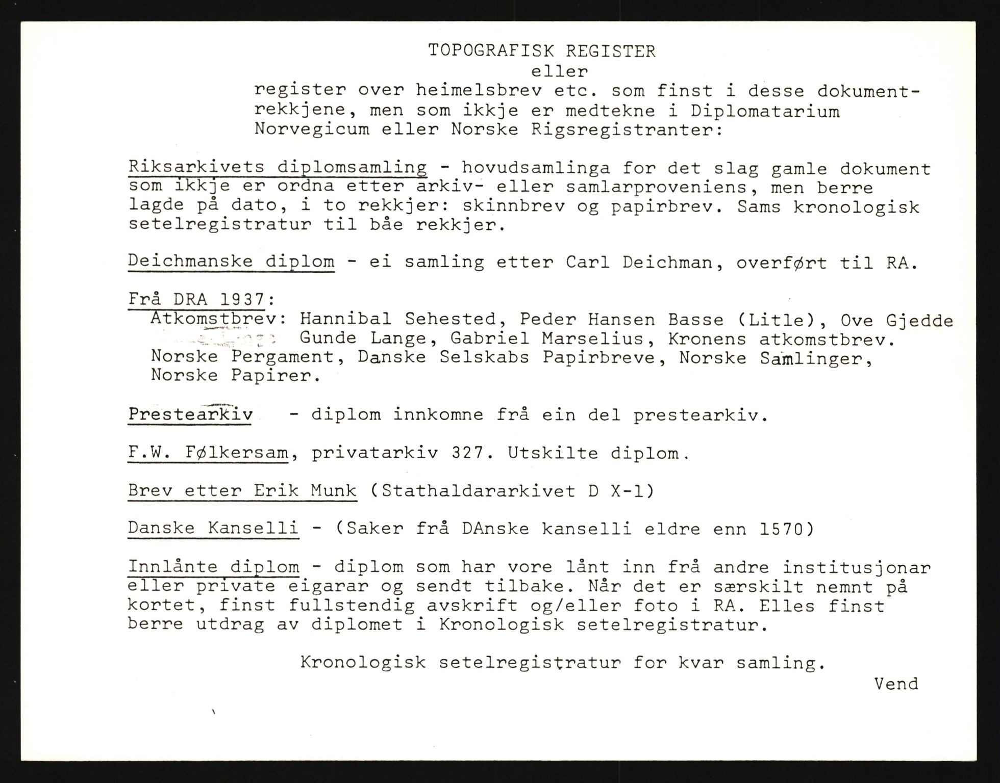 Riksarkivets diplomsamling, AV/RA-EA-5965/F35/F35e/L0022: Registreringssedler Telemark 3, 1400-1700, p. 1