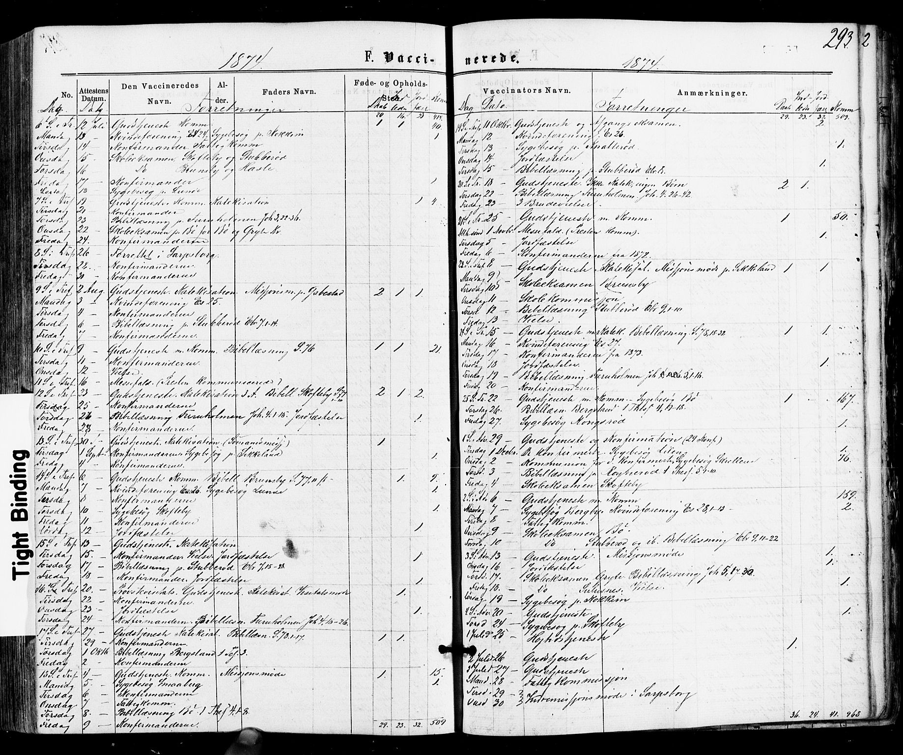 Varteig prestekontor Kirkebøker, SAO/A-10447a/F/Fa/L0001: Parish register (official) no. 1, 1861-1877, p. 293