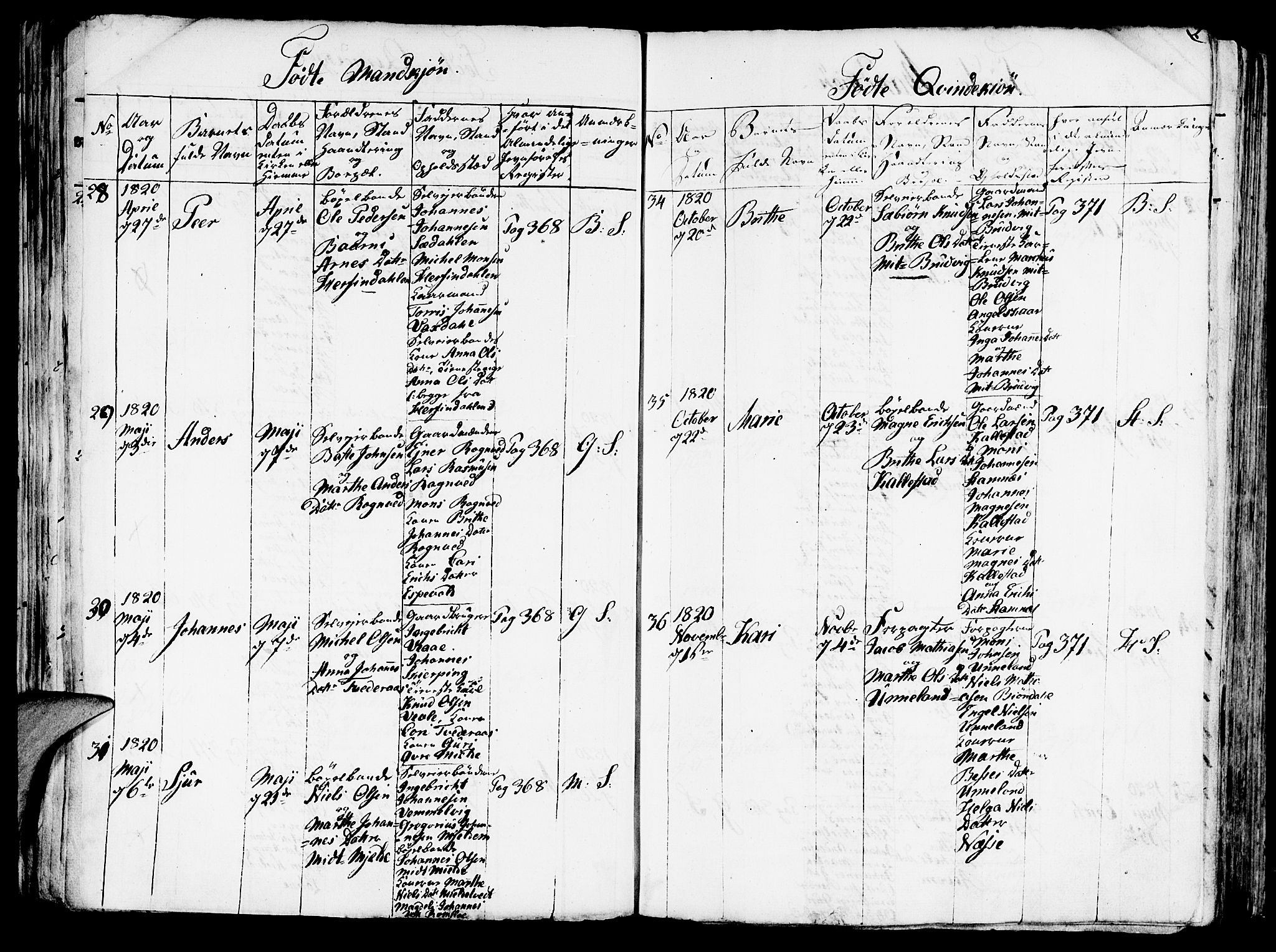 Haus sokneprestembete, AV/SAB-A-75601/H/Haa: Parish register (official) no. A 12, 1816-1821, p. 2