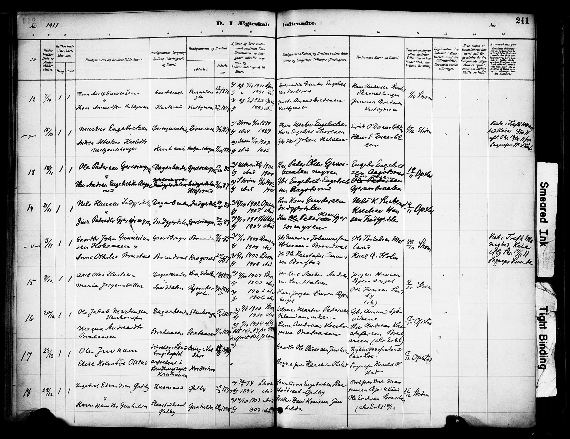 Sør-Odal prestekontor, AV/SAH-PREST-030/H/Ha/Haa/L0007: Parish register (official) no. 7, 1886-1925, p. 241