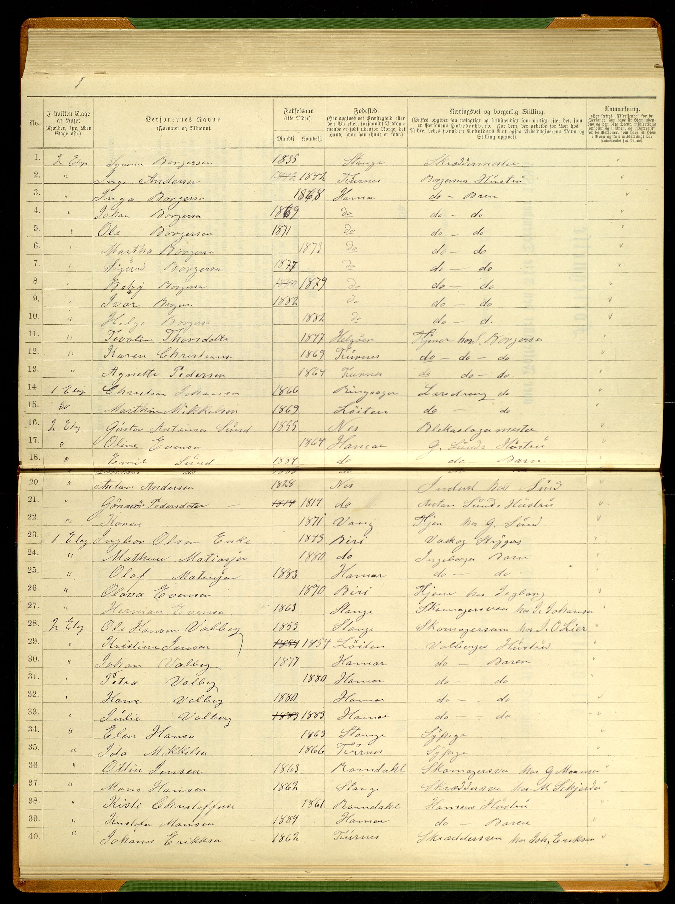SAH, 1885 census for 0401 Hamar, 1885, p. 356