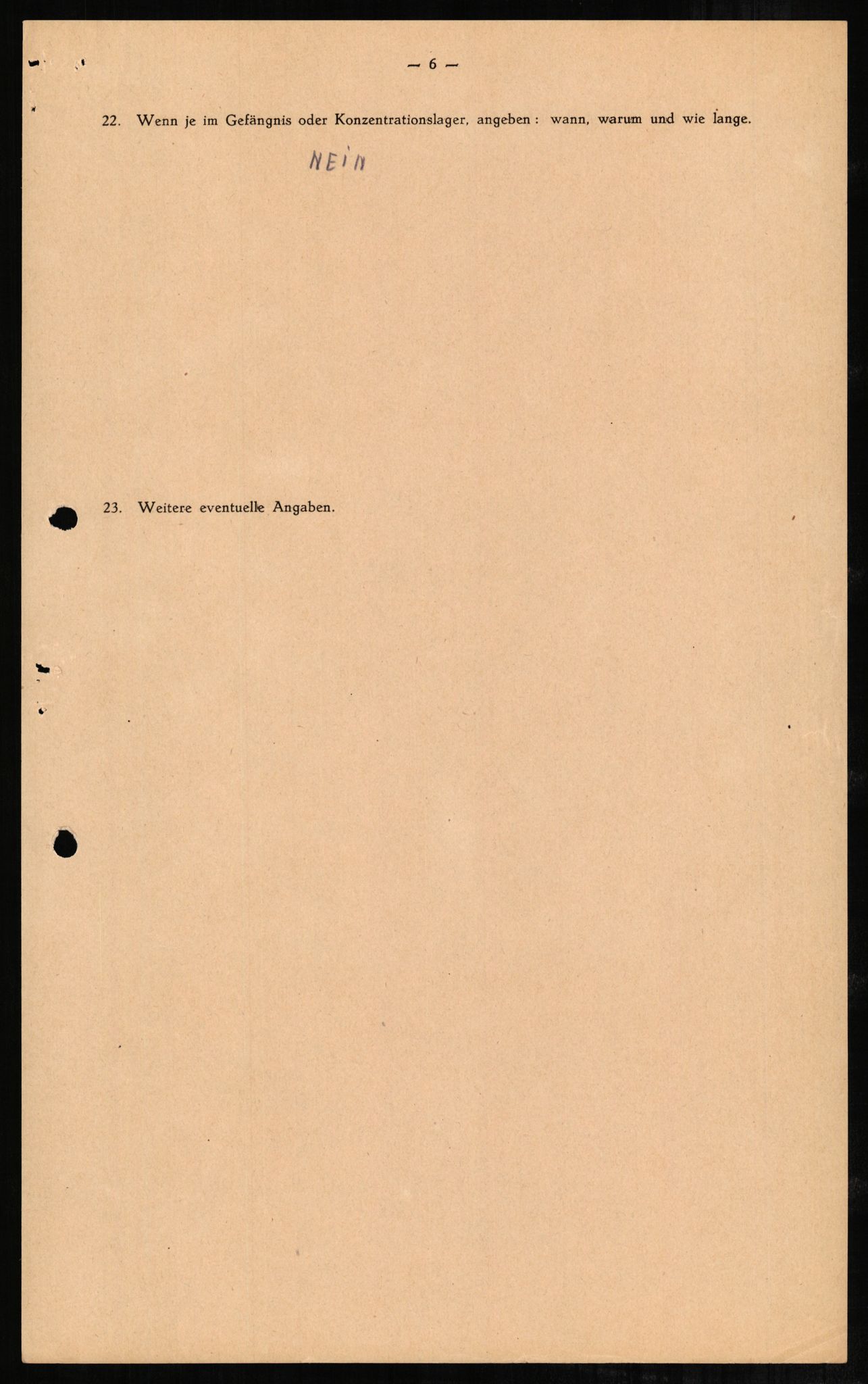 Forsvaret, Forsvarets overkommando II, AV/RA-RAFA-3915/D/Db/L0001: CI Questionaires. Tyske okkupasjonsstyrker i Norge. Tyskere., 1945-1946, p. 93