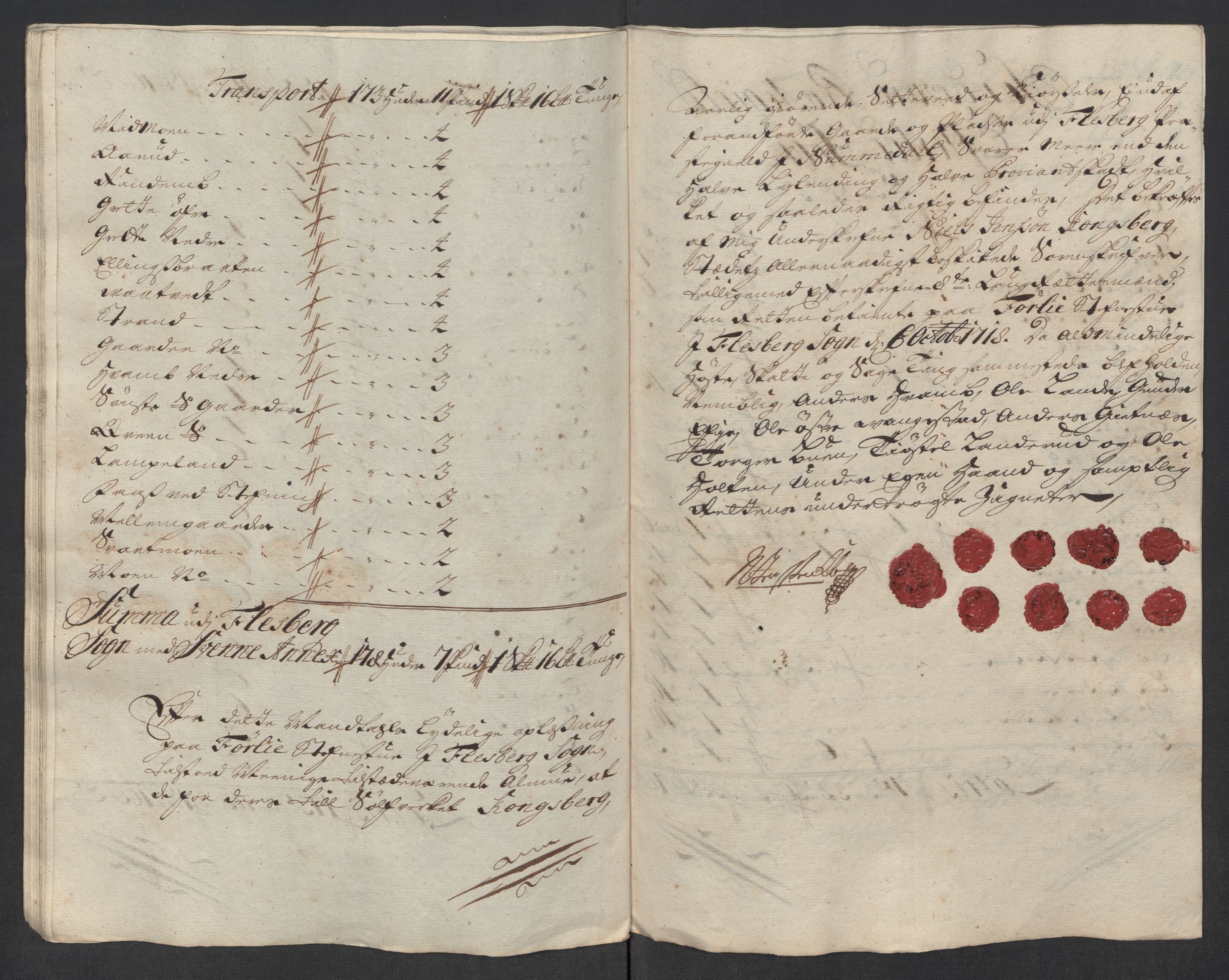 Rentekammeret inntil 1814, Reviderte regnskaper, Fogderegnskap, AV/RA-EA-4092/R24/L1594: Fogderegnskap Numedal og Sandsvær, 1718, p. 322
