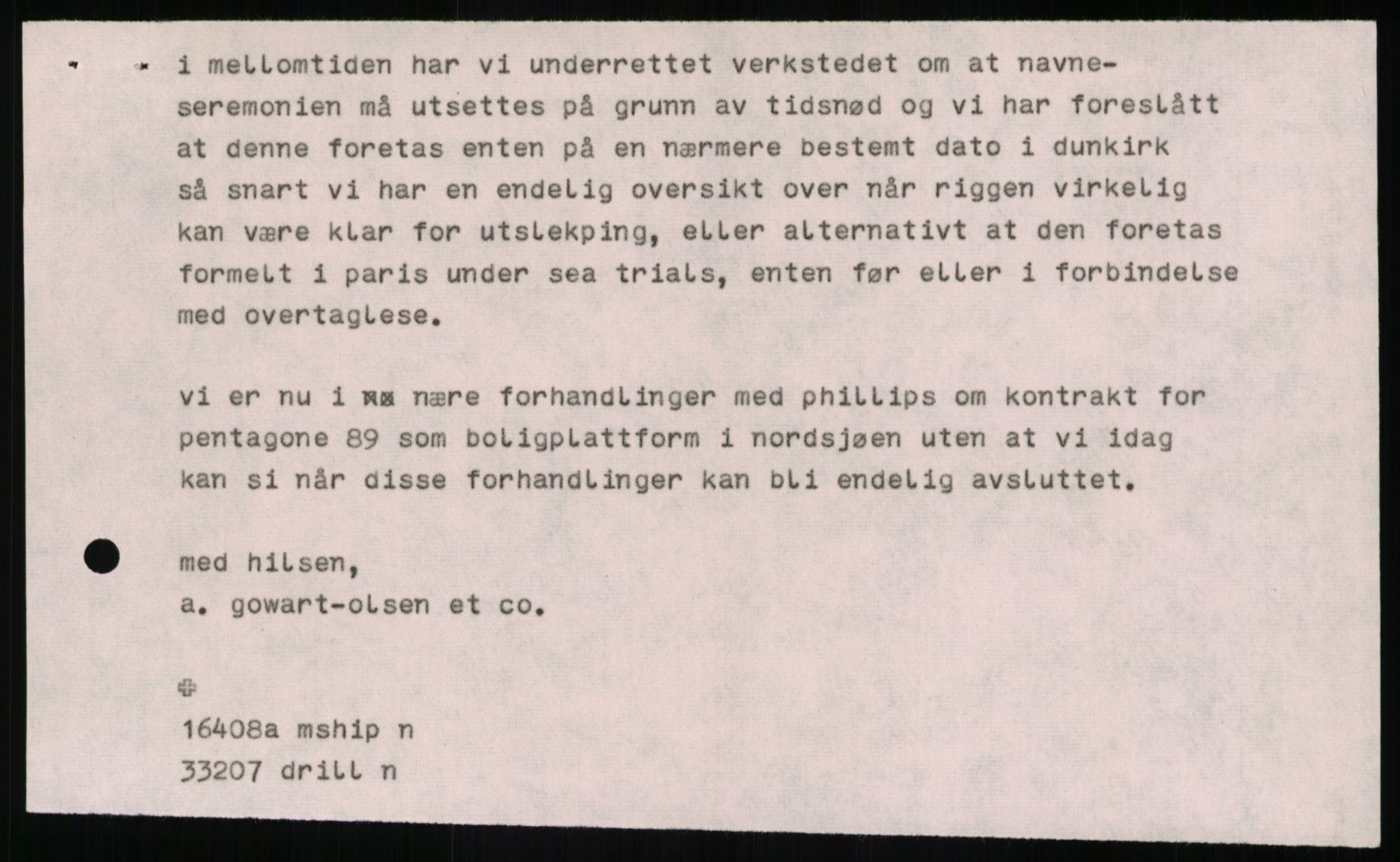 Pa 1503 - Stavanger Drilling AS, SAST/A-101906/A/Ab/Abc/L0006: Styrekorrespondanse Stavanger Drilling II A/S, 1974-1977, p. 184