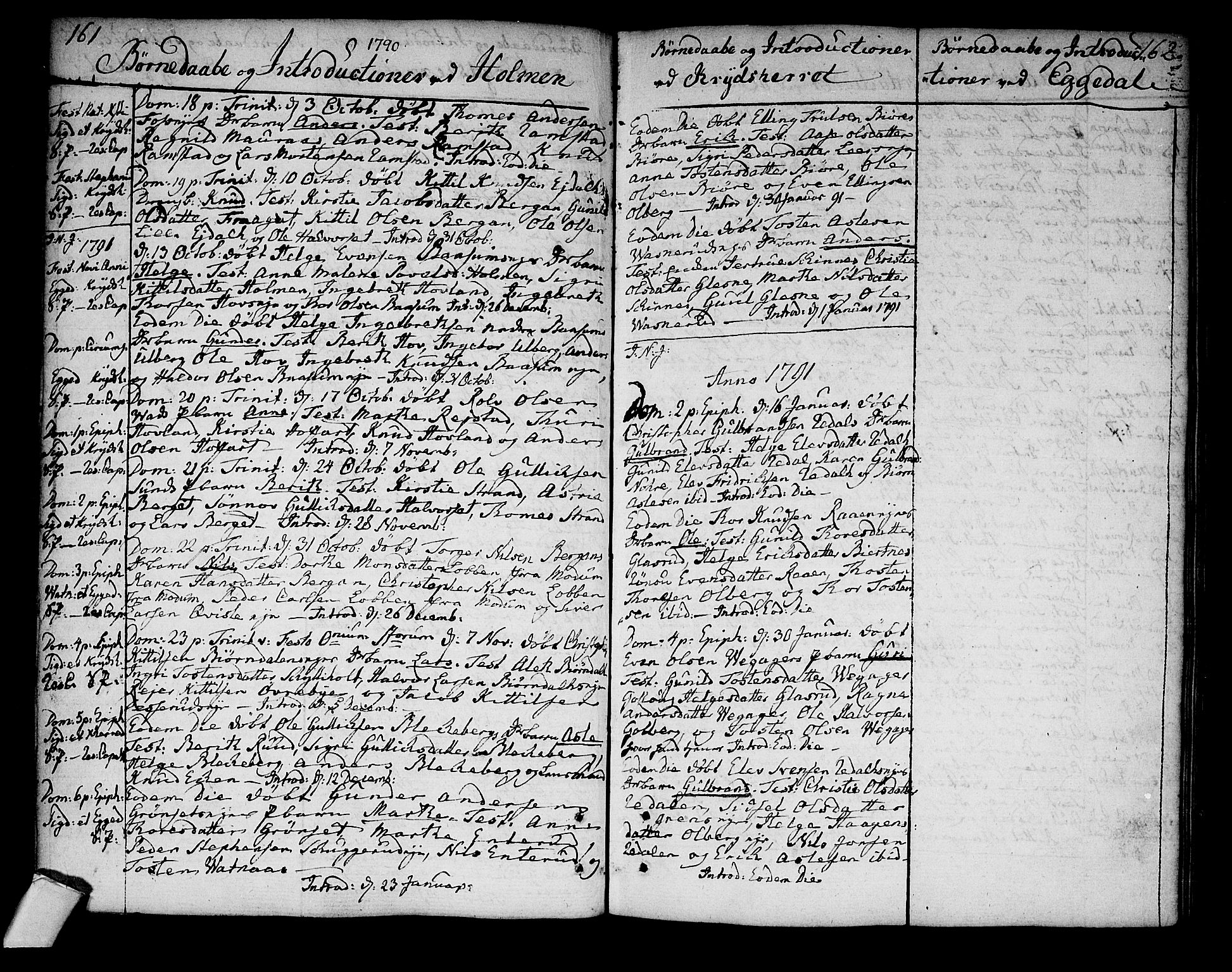 Sigdal kirkebøker, AV/SAKO-A-245/F/Fa/L0002: Parish register (official) no. I 2, 1778-1792, p. 161-162