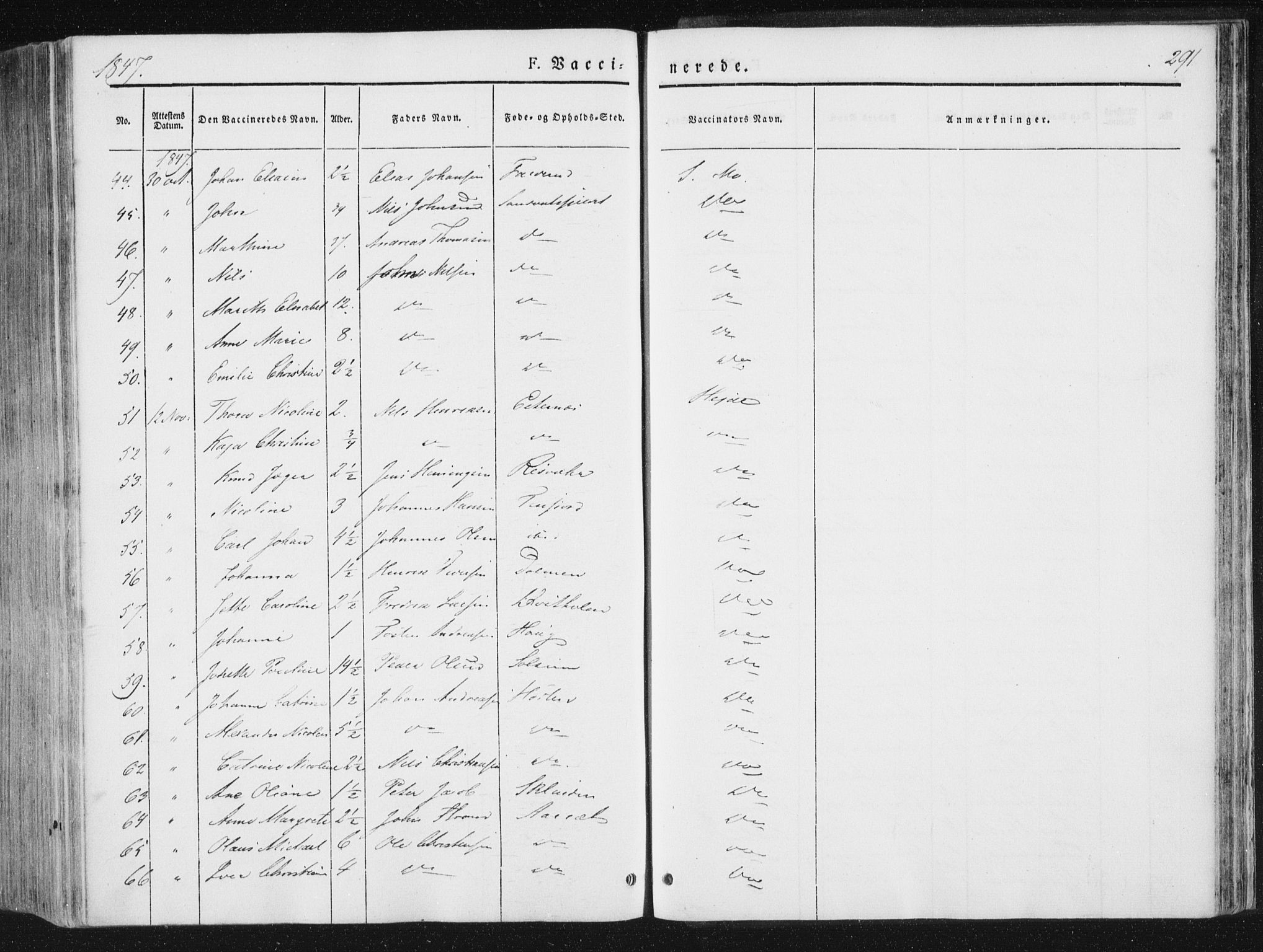 Ministerialprotokoller, klokkerbøker og fødselsregistre - Nord-Trøndelag, AV/SAT-A-1458/780/L0640: Parish register (official) no. 780A05, 1845-1856, p. 291