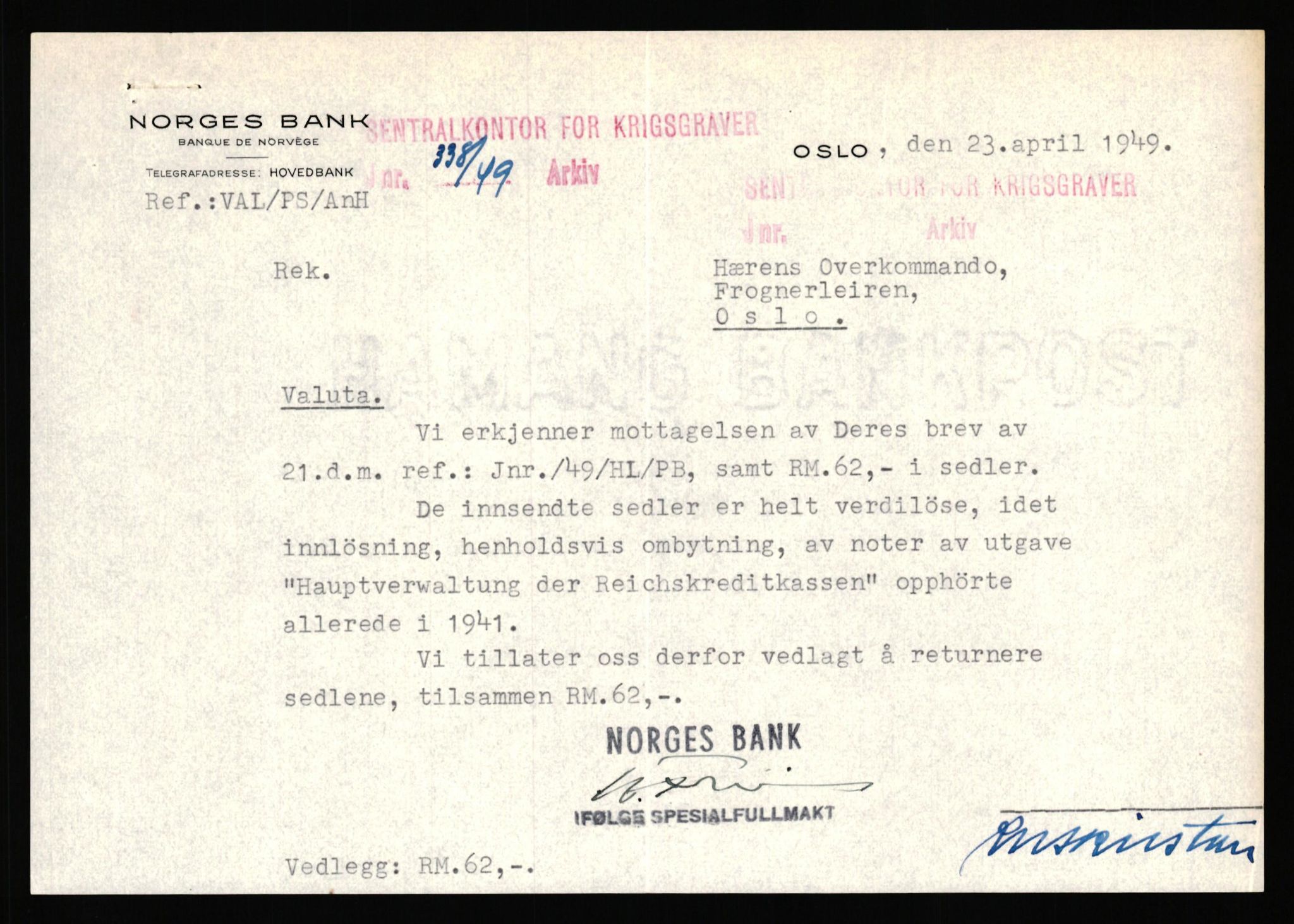 Krigsgravtjenesten, AV/RA-S-7020/D/Da/L0039: Tyske krigsgraver, 1945-1963, p. 607