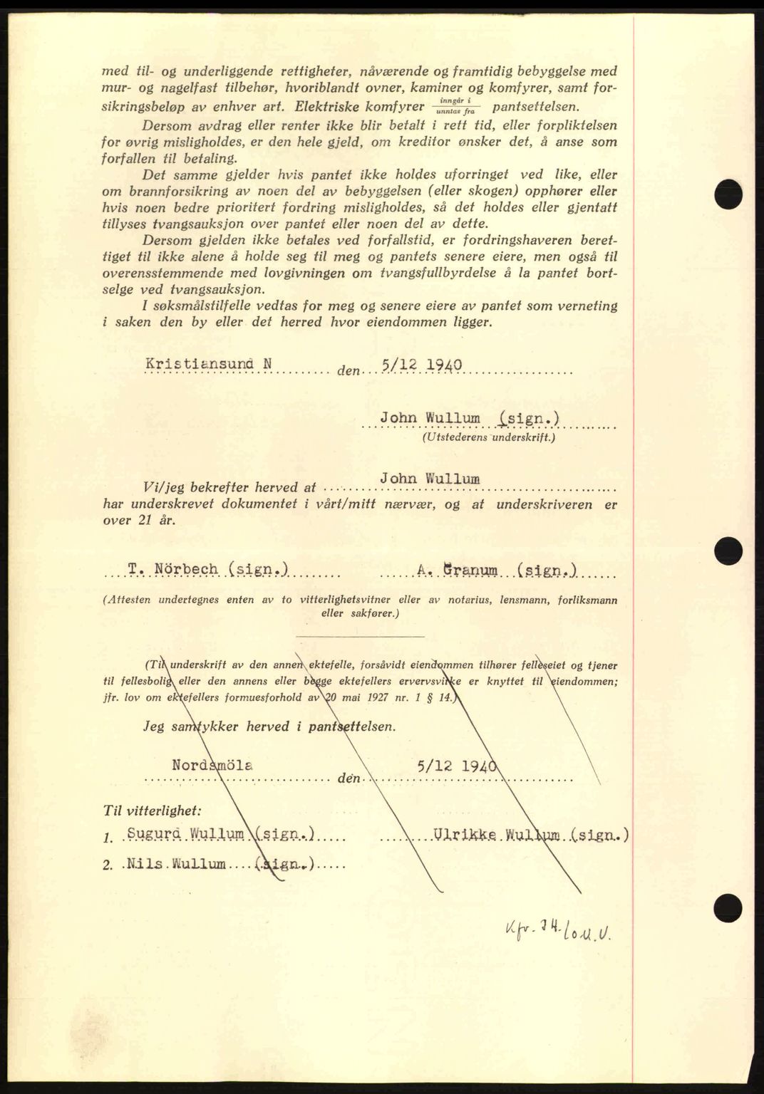 Nordmøre sorenskriveri, AV/SAT-A-4132/1/2/2Ca: Mortgage book no. B87, 1940-1941, Diary no: : 150/1941