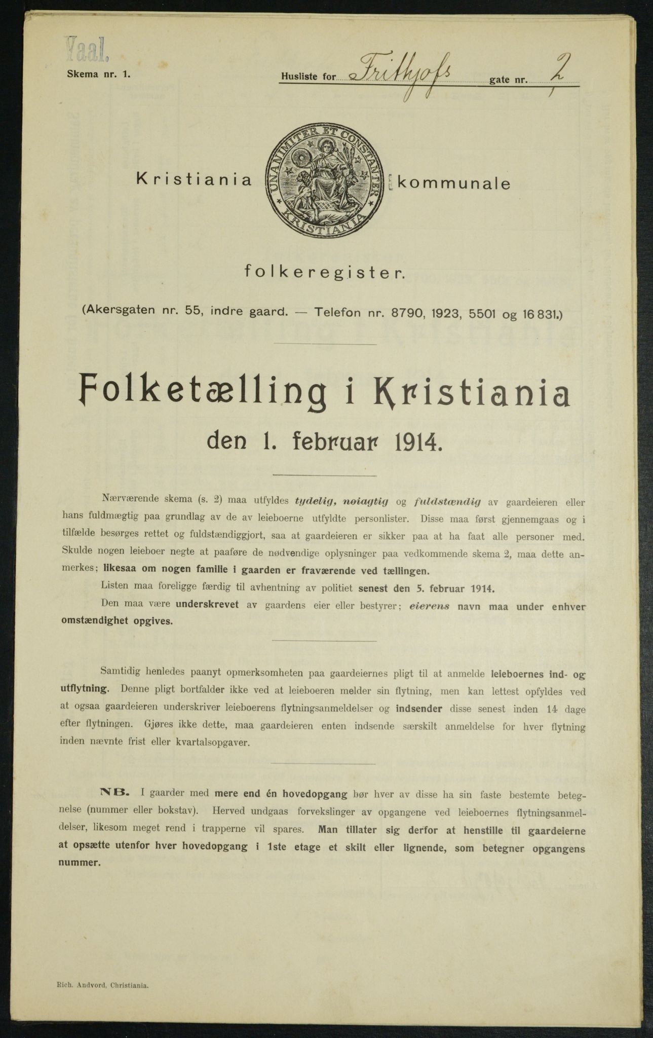 OBA, Municipal Census 1914 for Kristiania, 1914, p. 27010