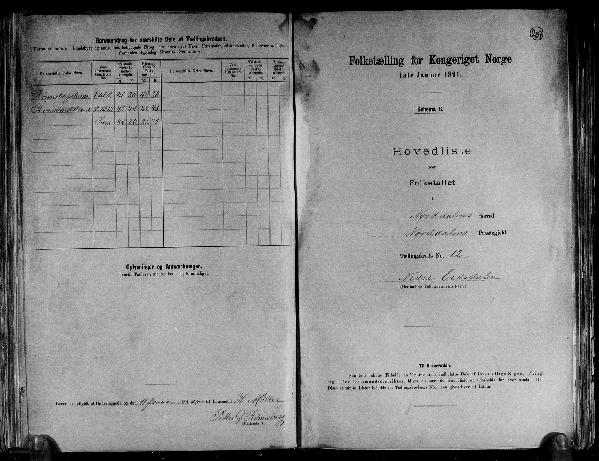 RA, 1891 census for 1524 Norddal, 1891, p. 26