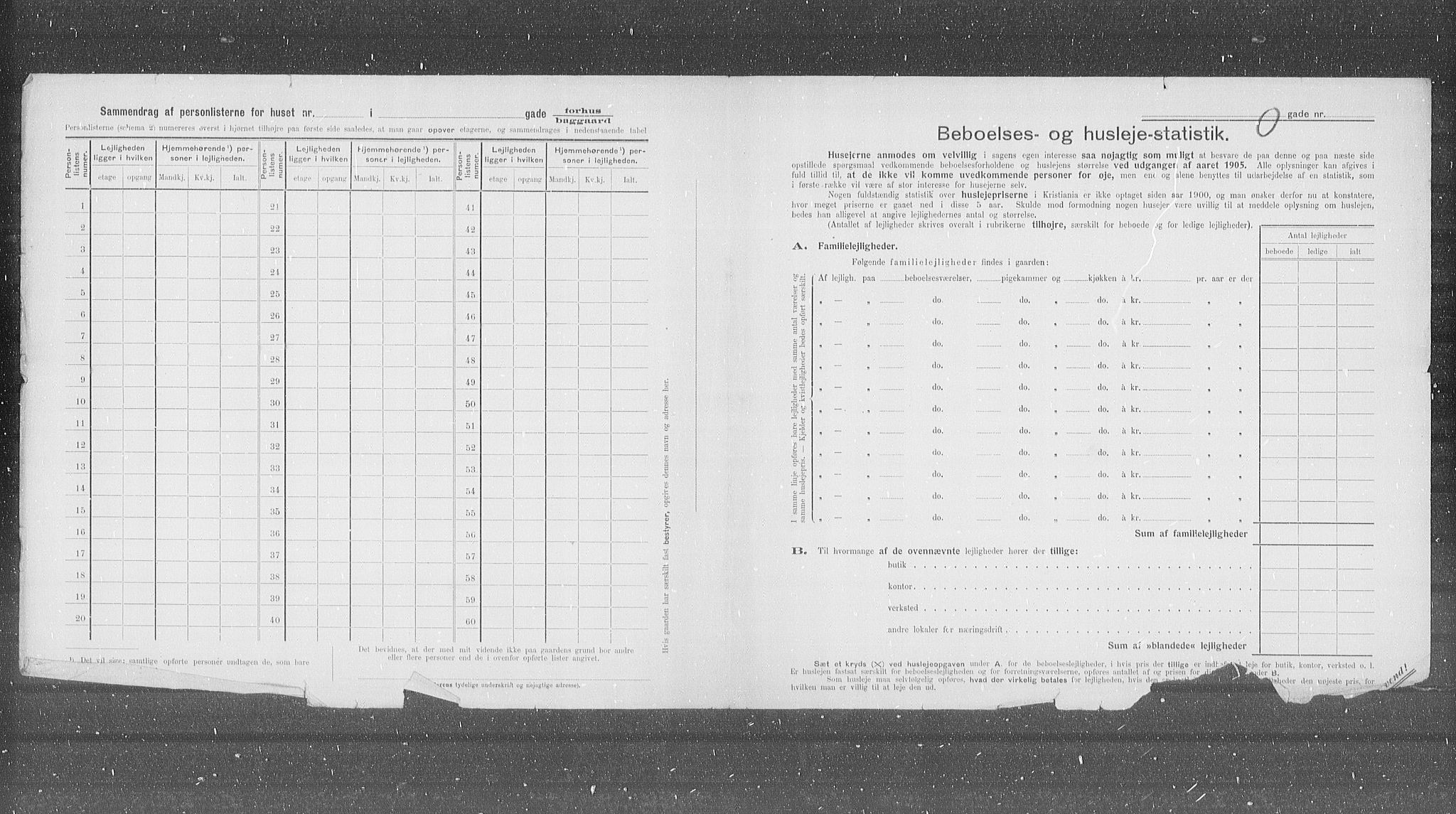 OBA, Municipal Census 1905 for Kristiania, 1905, p. 42204