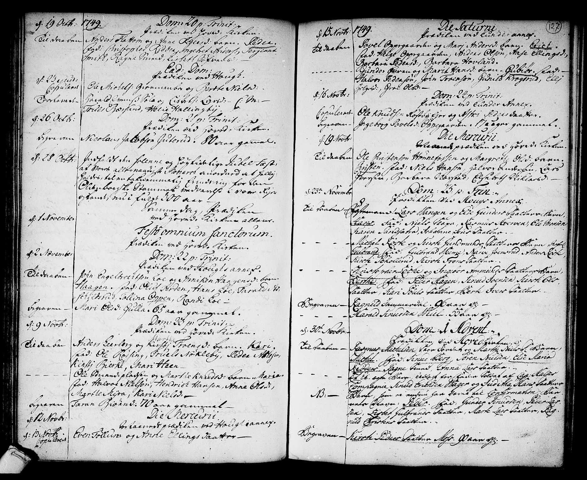 Norderhov kirkebøker, AV/SAKO-A-237/F/Fa/L0003a: Parish register (official) no. 3, 1740-1757, p. 127