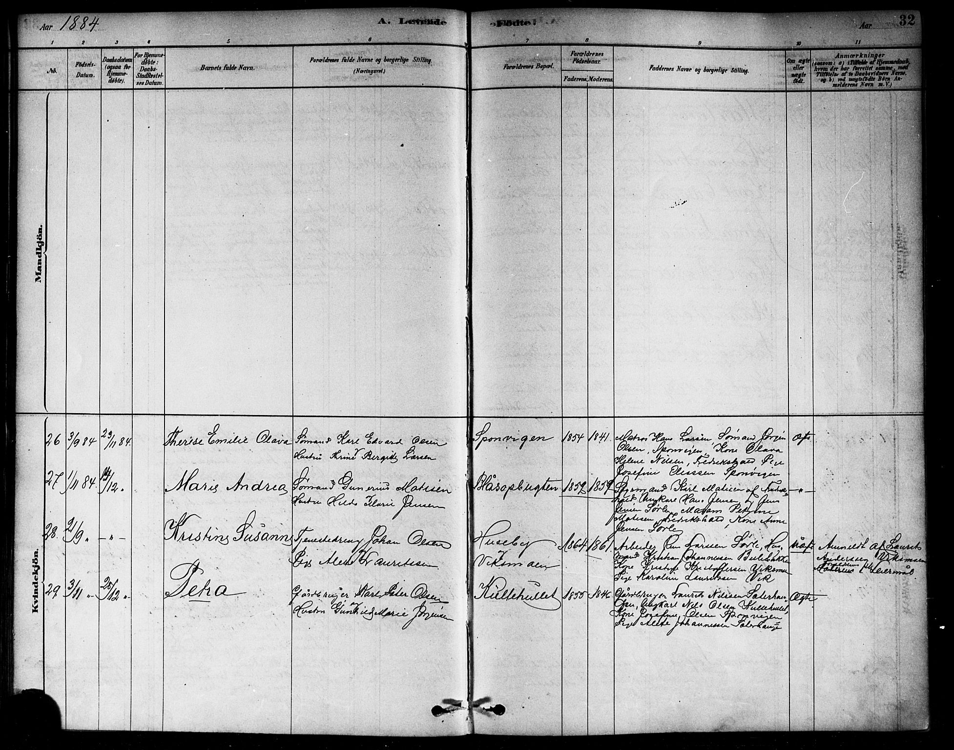 Berg prestekontor Kirkebøker, AV/SAO-A-10902/F/Fa/L0006: Parish register (official) no. I 6, 1878-1887, p. 32