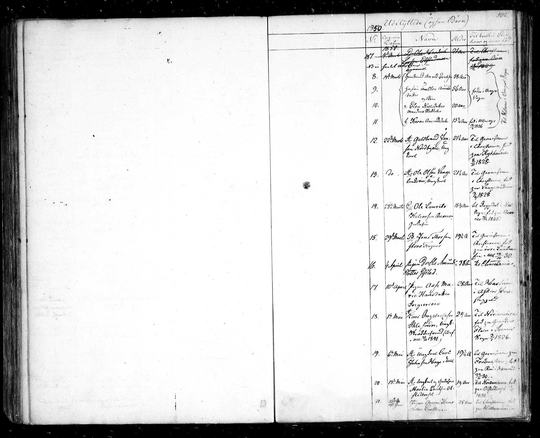 Ullensaker prestekontor Kirkebøker, AV/SAO-A-10236a/F/Fa/L0014.b: Parish register (official) no. I 14B, 1836-1850, p. 502