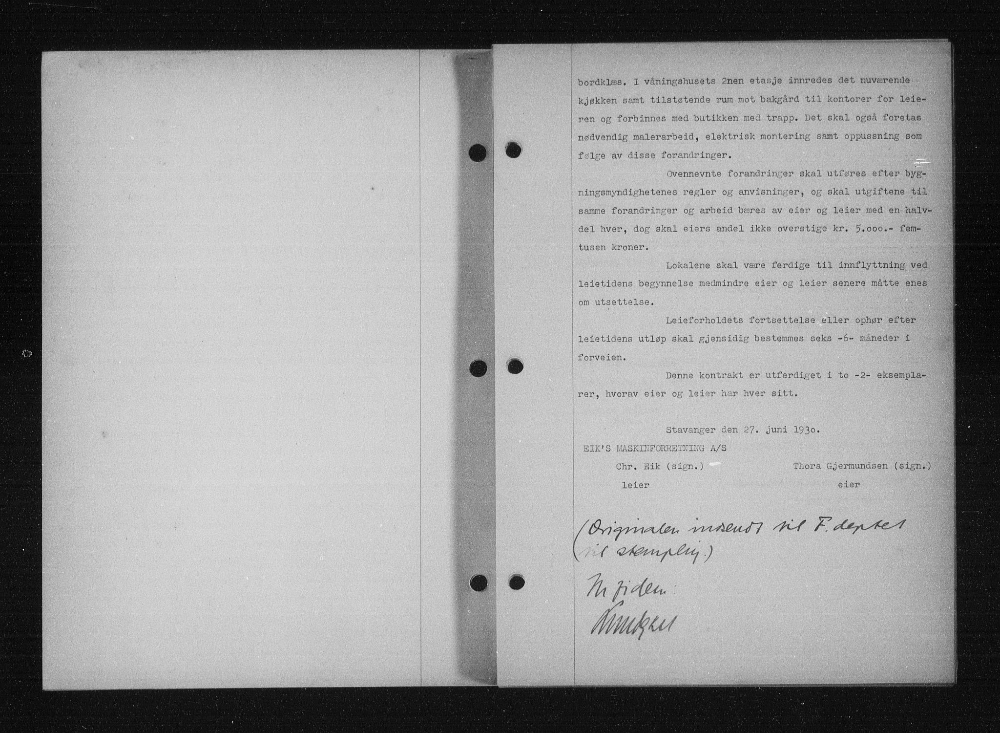 Stavanger byfogd, SAST/A-101408/001/4/41/410/410BB/L0058: Mortgage book no. 48, 1930-1931, Deed date: 06.09.1930