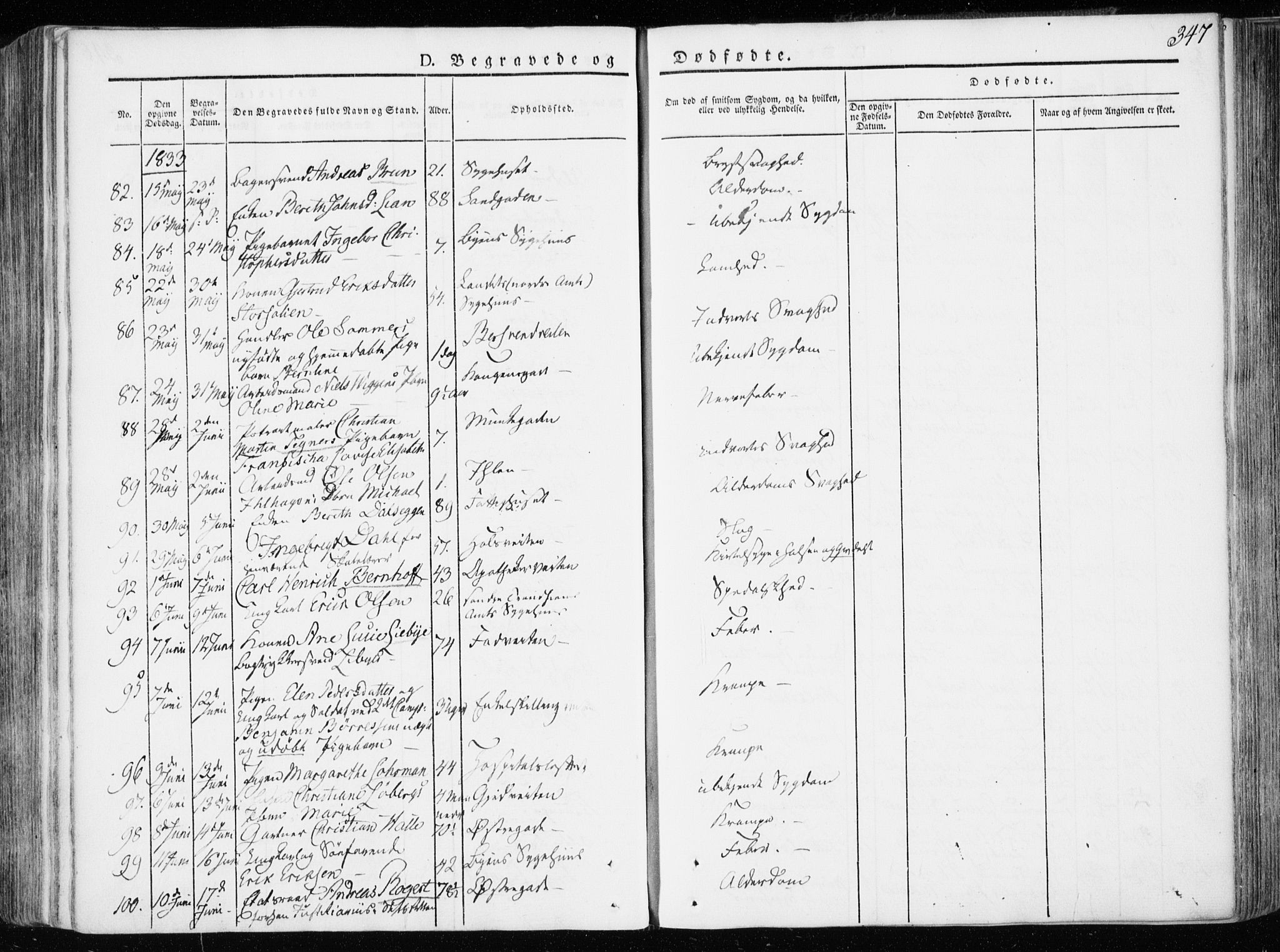 Ministerialprotokoller, klokkerbøker og fødselsregistre - Sør-Trøndelag, SAT/A-1456/601/L0047: Parish register (official) no. 601A15, 1831-1839, p. 347