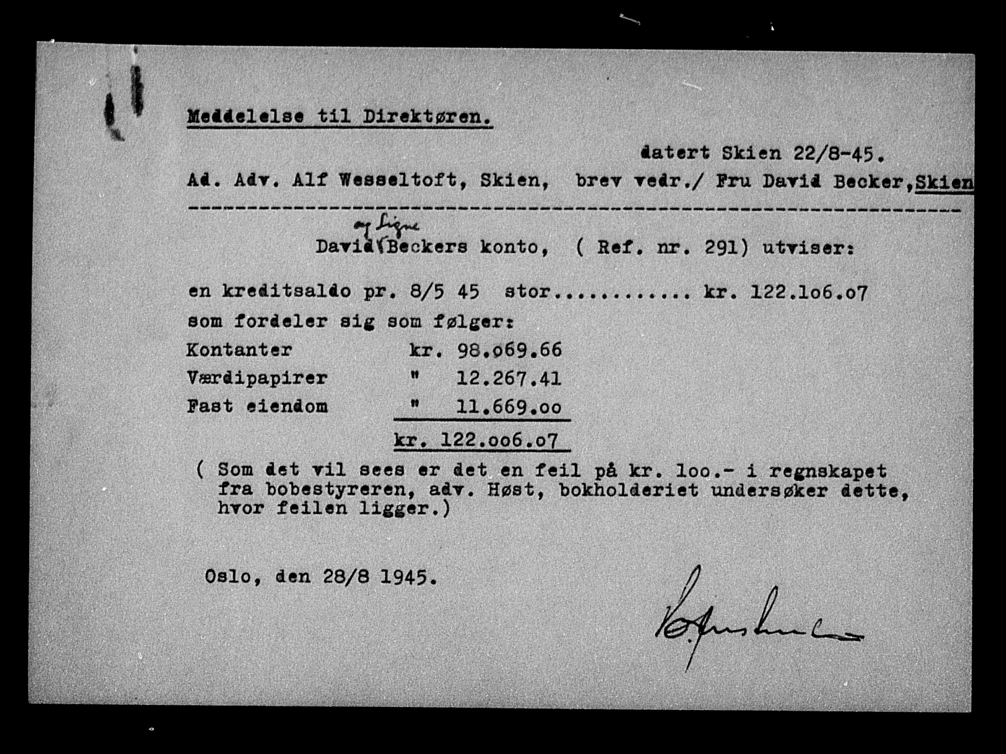 Justisdepartementet, Tilbakeføringskontoret for inndratte formuer, AV/RA-S-1564/H/Hc/Hcd/L0989: --, 1945-1947, p. 492