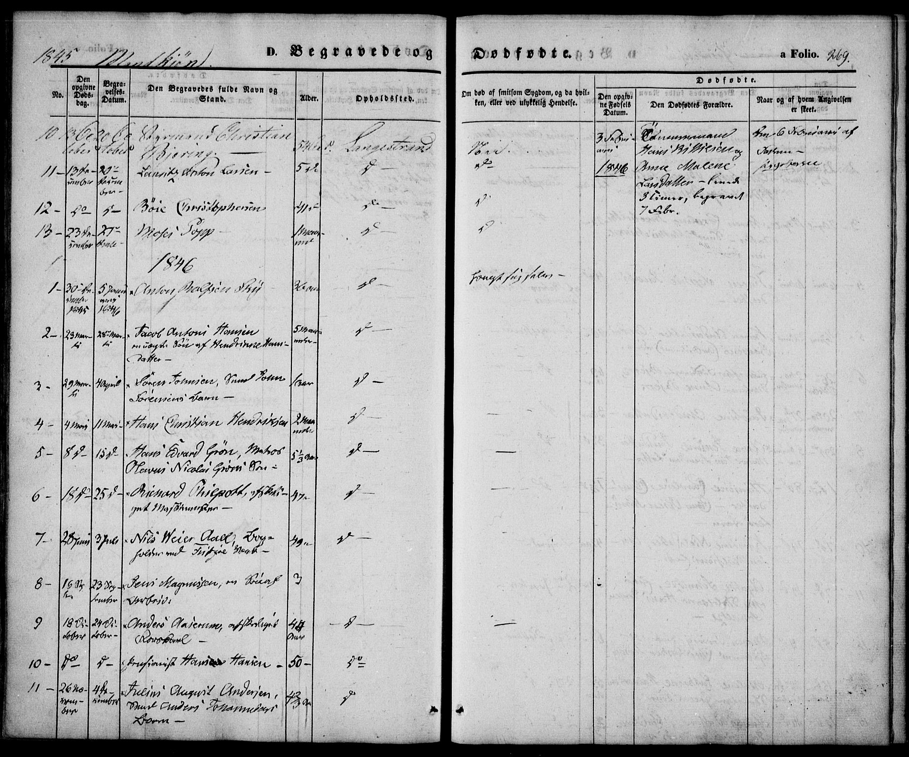 Larvik kirkebøker, SAKO/A-352/F/Fb/L0003: Parish register (official) no. II 3, 1842-1856, p. 269