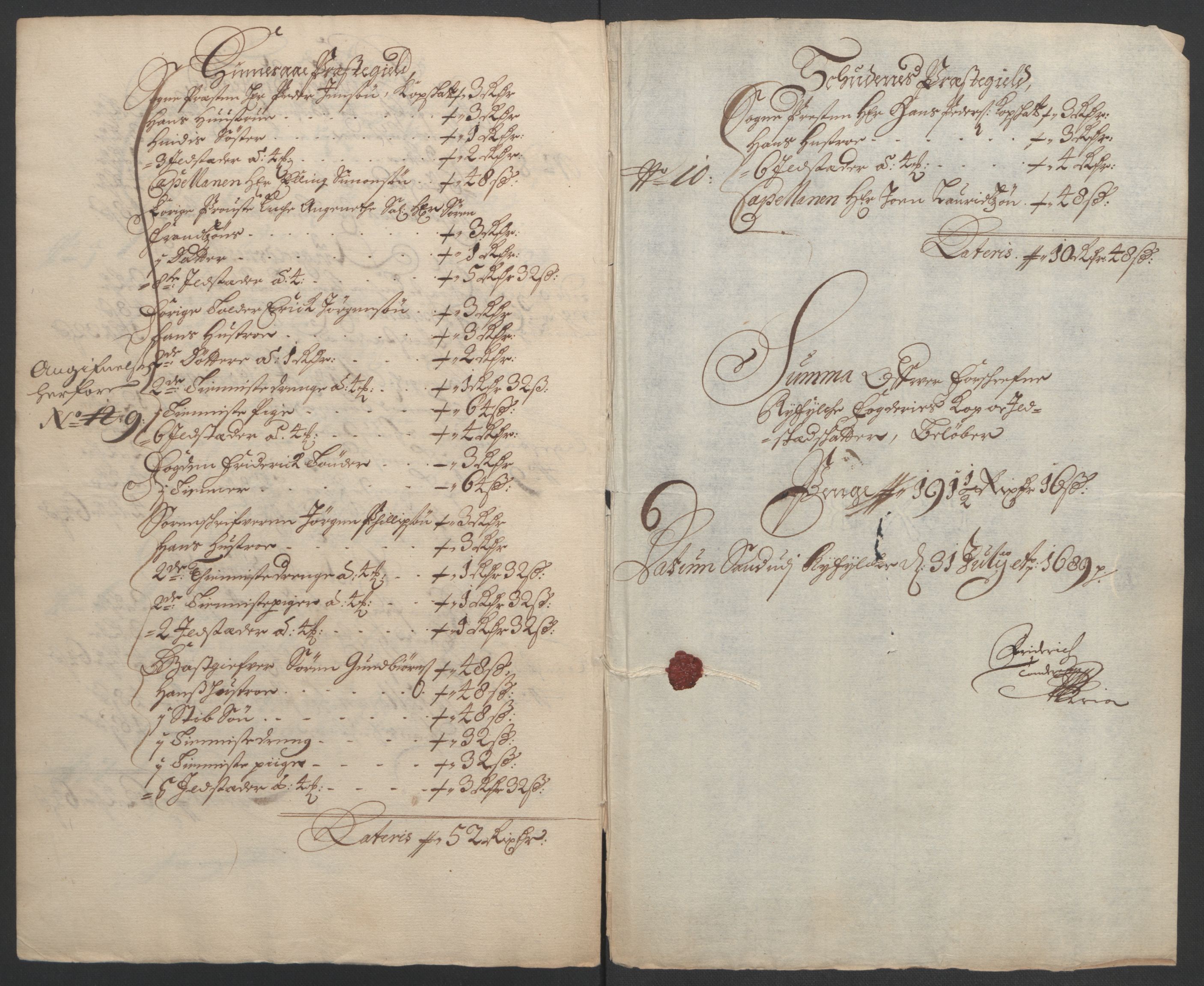 Rentekammeret inntil 1814, Reviderte regnskaper, Fogderegnskap, AV/RA-EA-4092/R47/L2856: Fogderegnskap Ryfylke, 1689-1693, p. 55