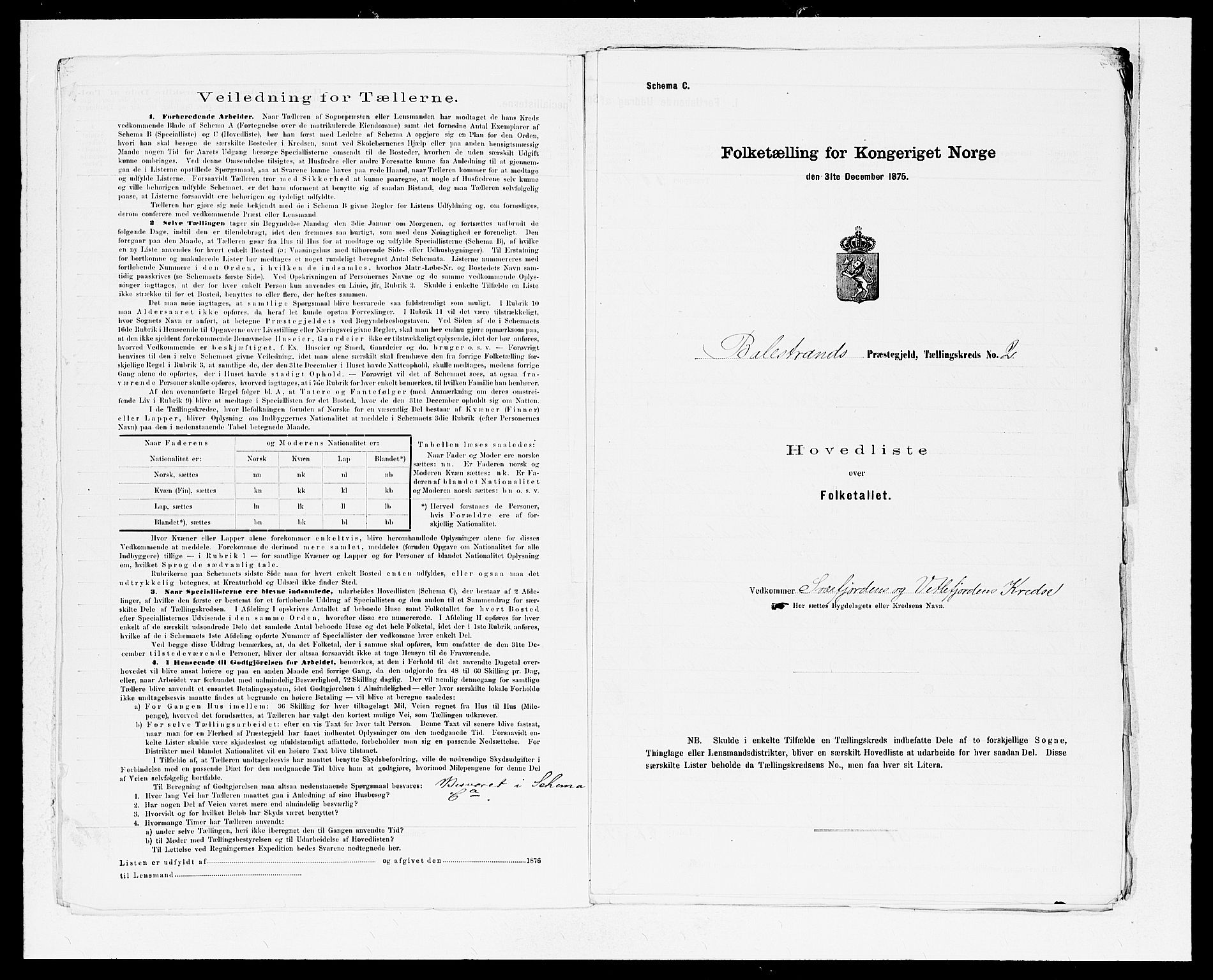 SAB, 1875 census for 1418P Balestrand, 1875, p. 6