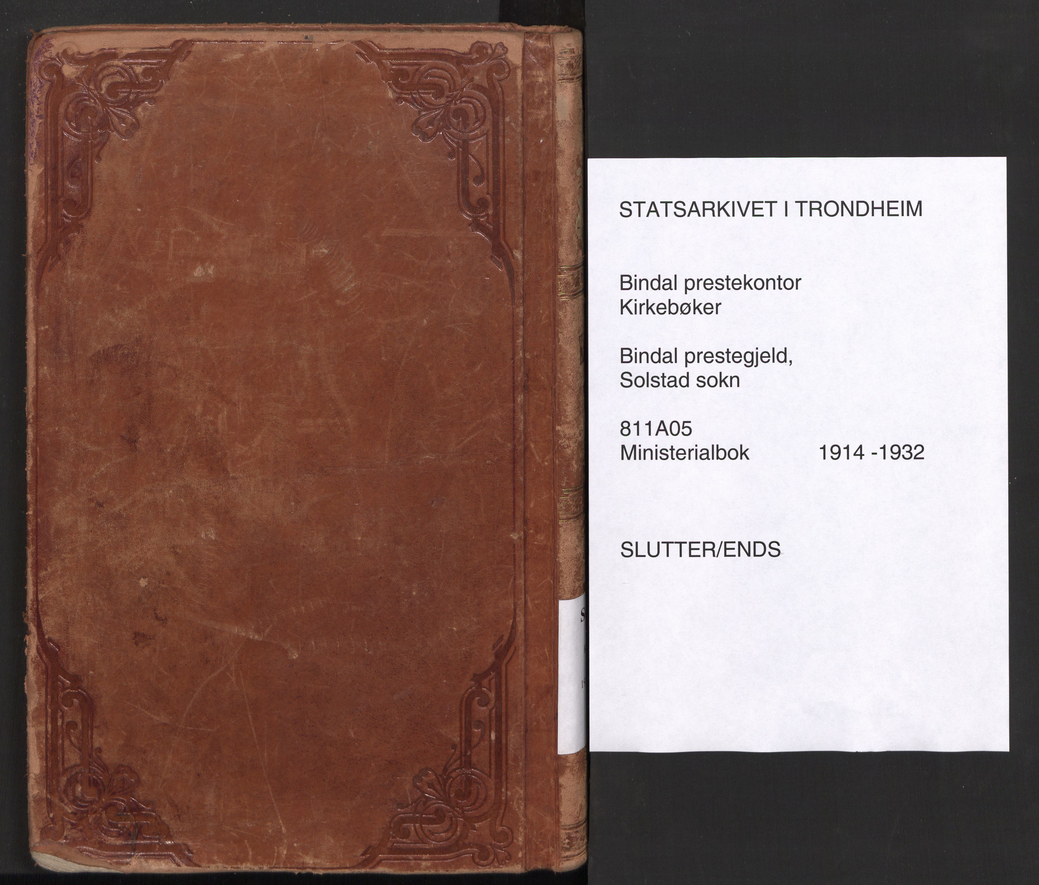 Ministerialprotokoller, klokkerbøker og fødselsregistre - Nordland, AV/SAT-A-1459/811/L0168: Parish register (official) no. 811A05, 1914-1932