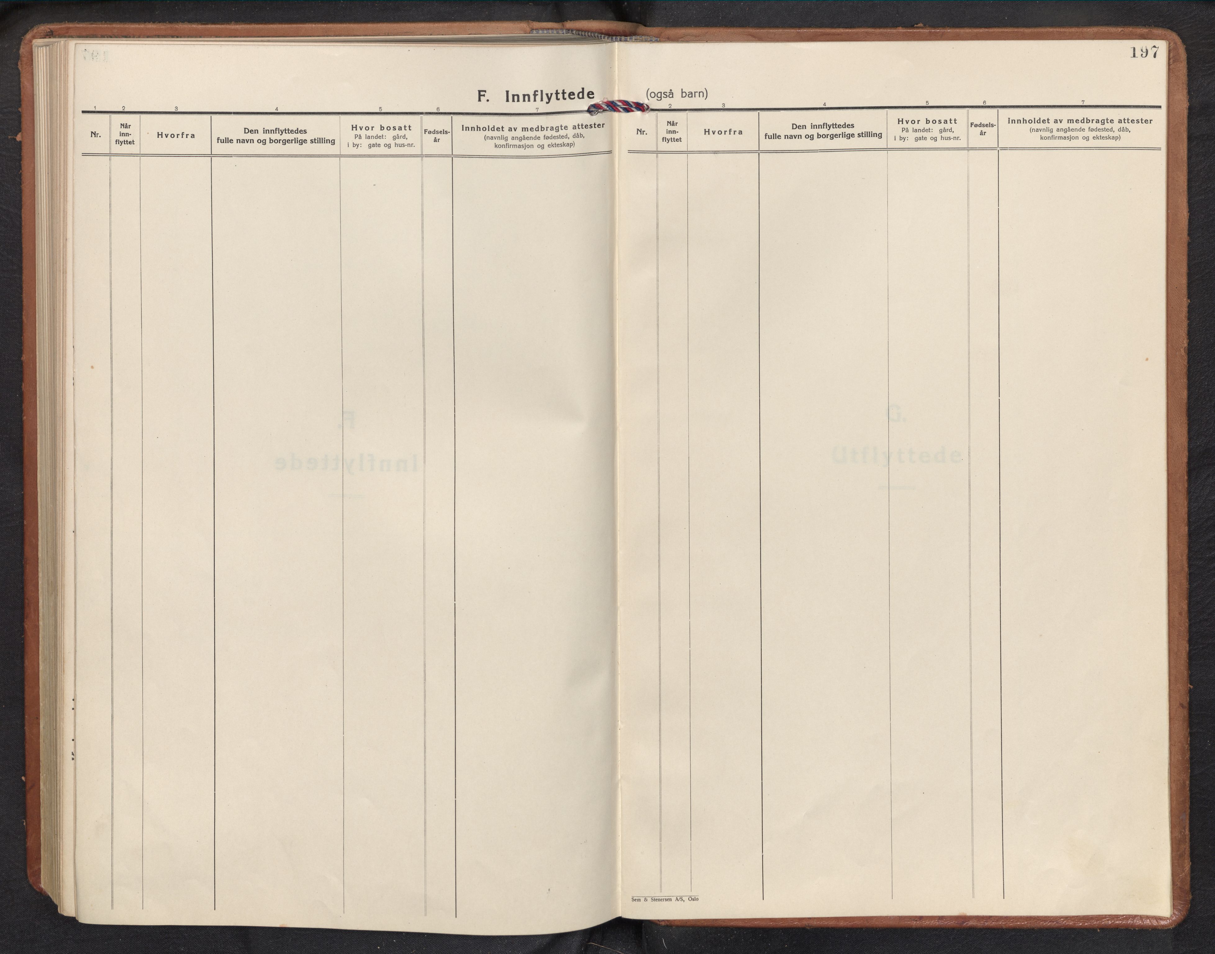 Aurland sokneprestembete, AV/SAB-A-99937/H/Hb/Hbb/L0003: Parish register (copy) no. B 3, 1929-1972, p. 196b-197a