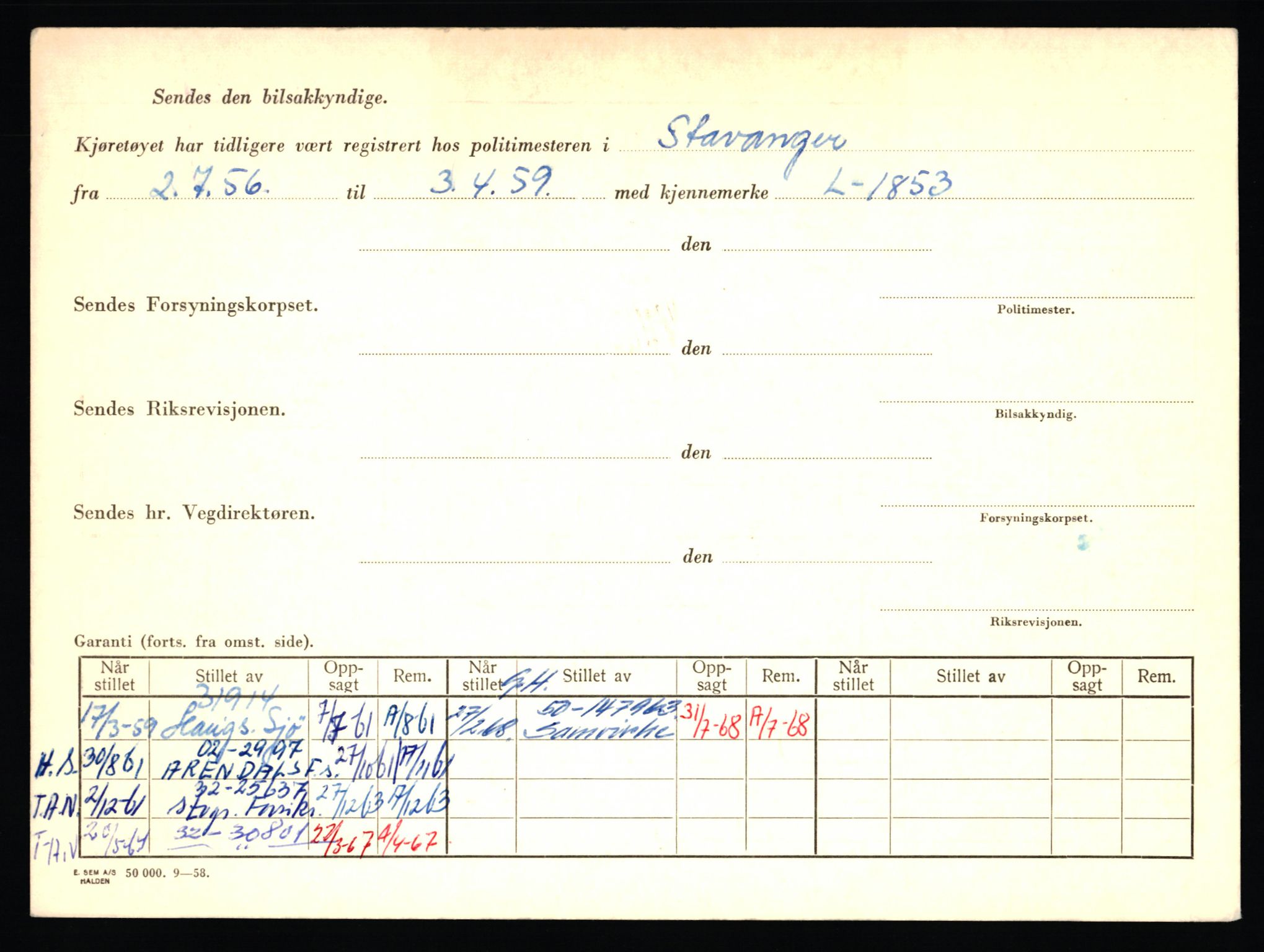 Stavanger trafikkstasjon, AV/SAST-A-101942/0/F/L0065: L-65400 - L-67649, 1930-1971, p. 1072