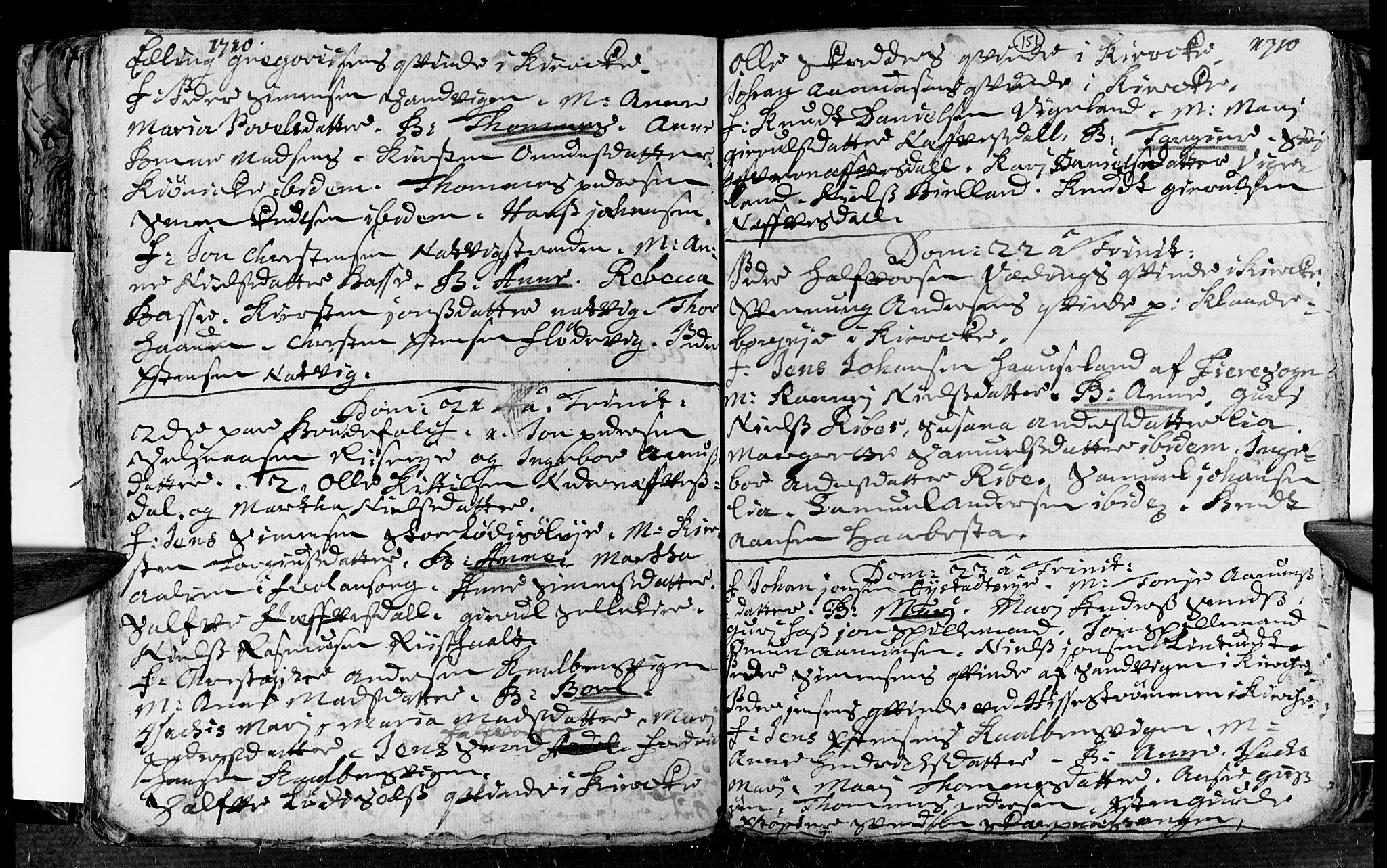 Øyestad sokneprestkontor, AV/SAK-1111-0049/F/Fa/L0002: Parish register (official) no. A 2, 1692-1722, p. 151