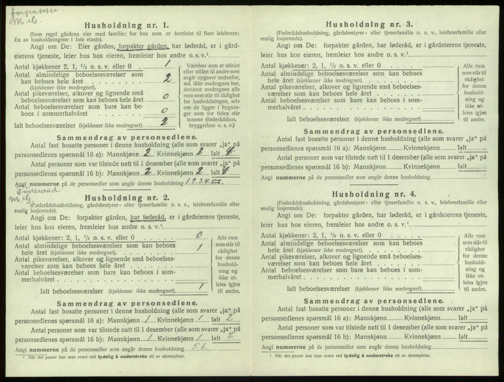 SAB, 1920 census for Leikanger, 1920, p. 555