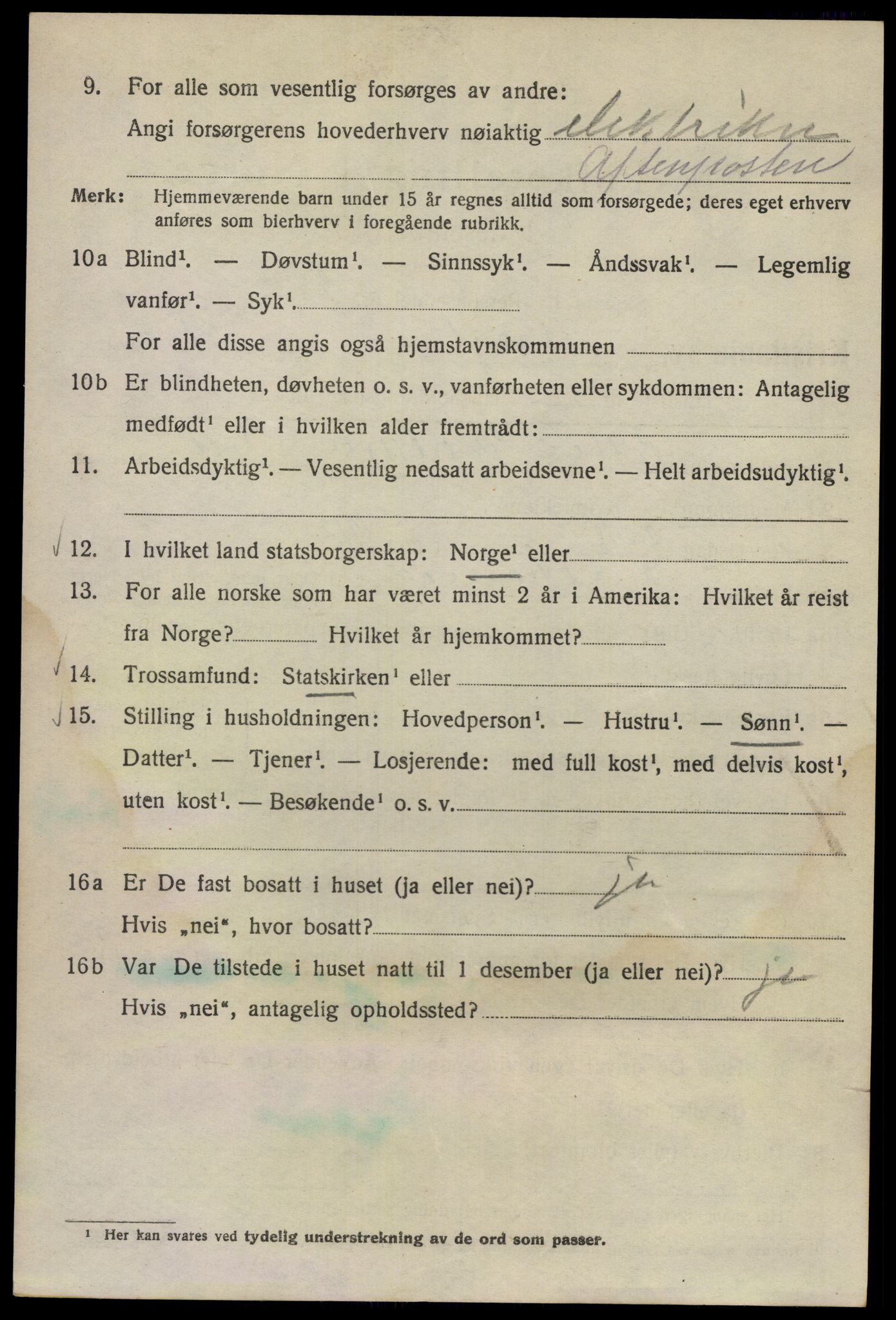 SAO, 1920 census for Kristiania, 1920, p. 138678